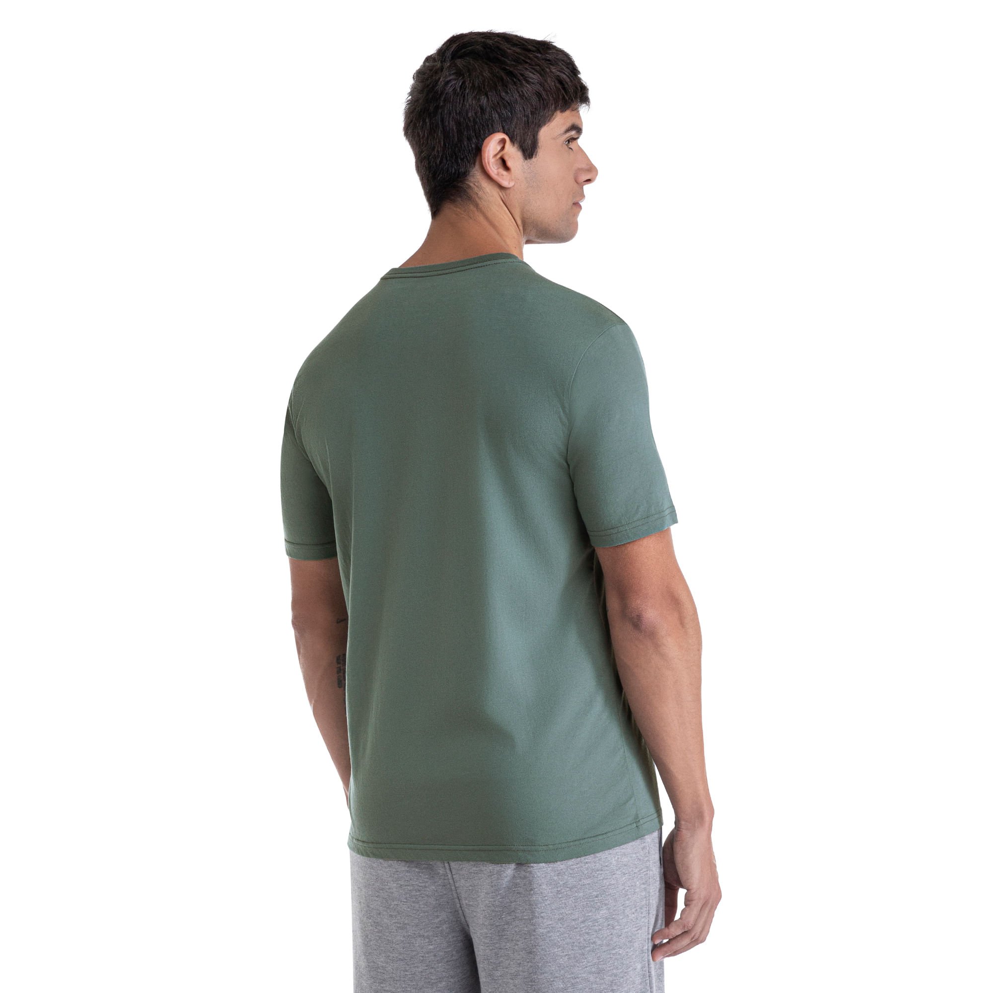Camiseta Mizuno Basic Logo Verde 3