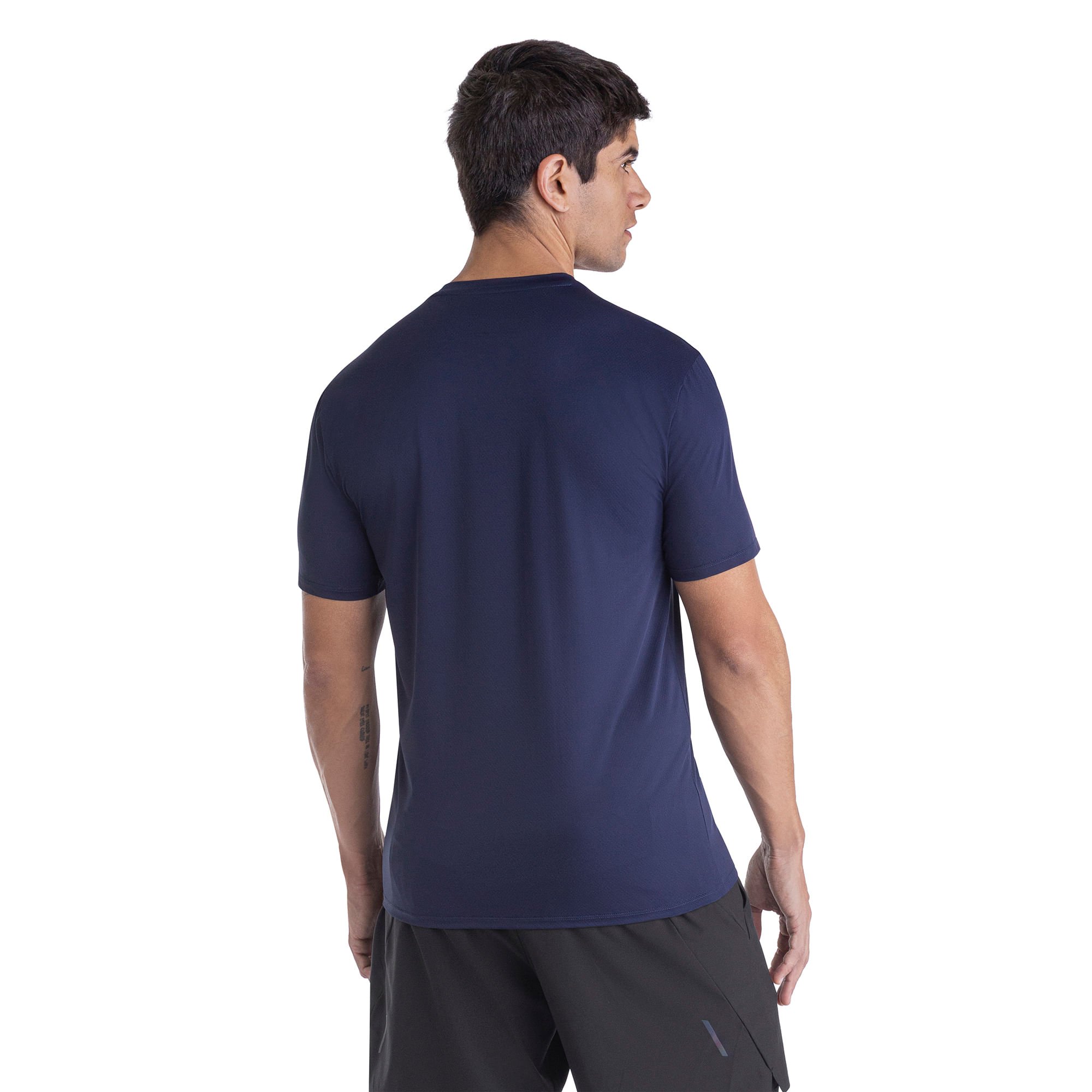Camiseta de Corrida Mizuno Focus Stamp Azul 3