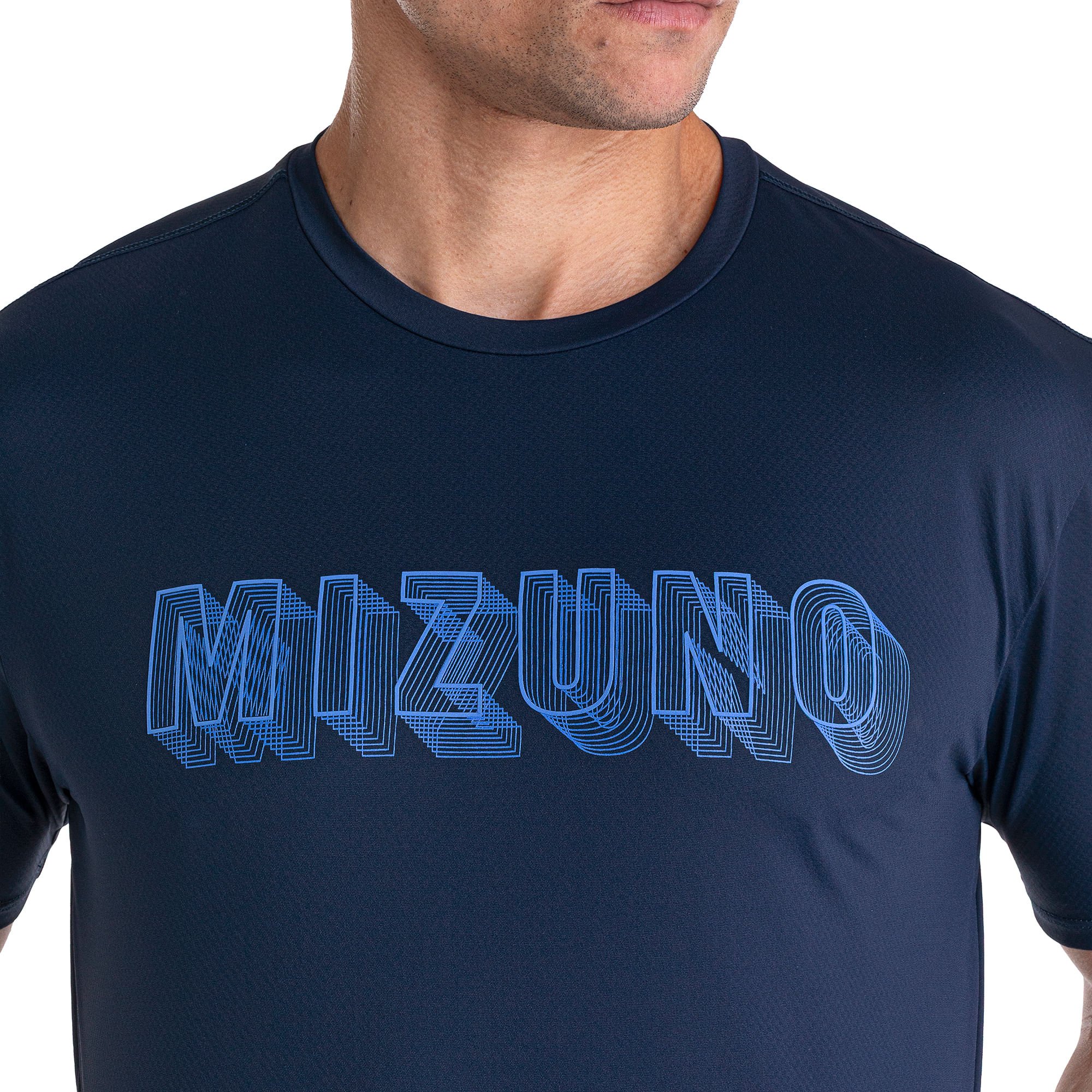 Camiseta de Corrida Mizuno Focus Stamp Azul 5