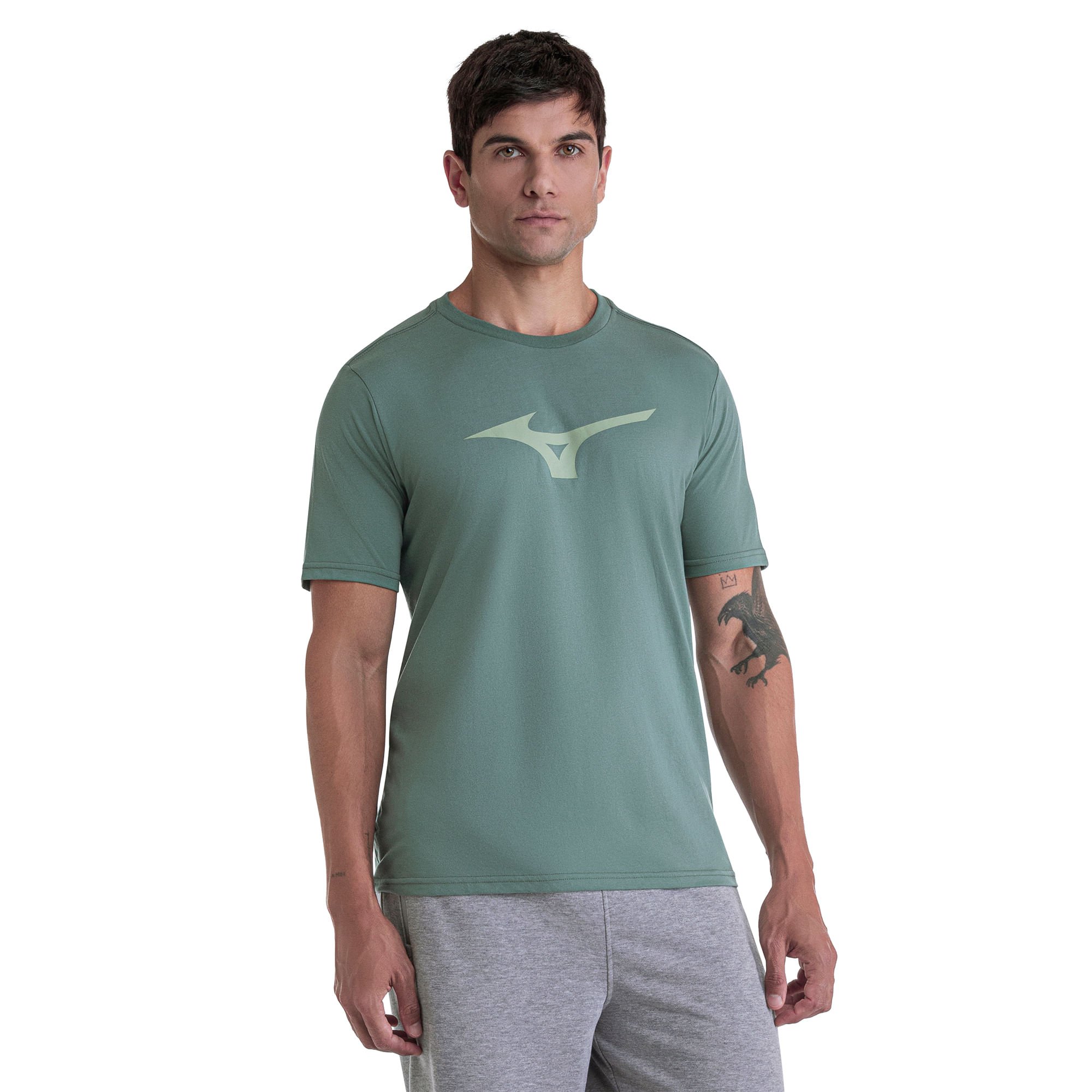 Camiseta Mizuno Basic Big Verde 2