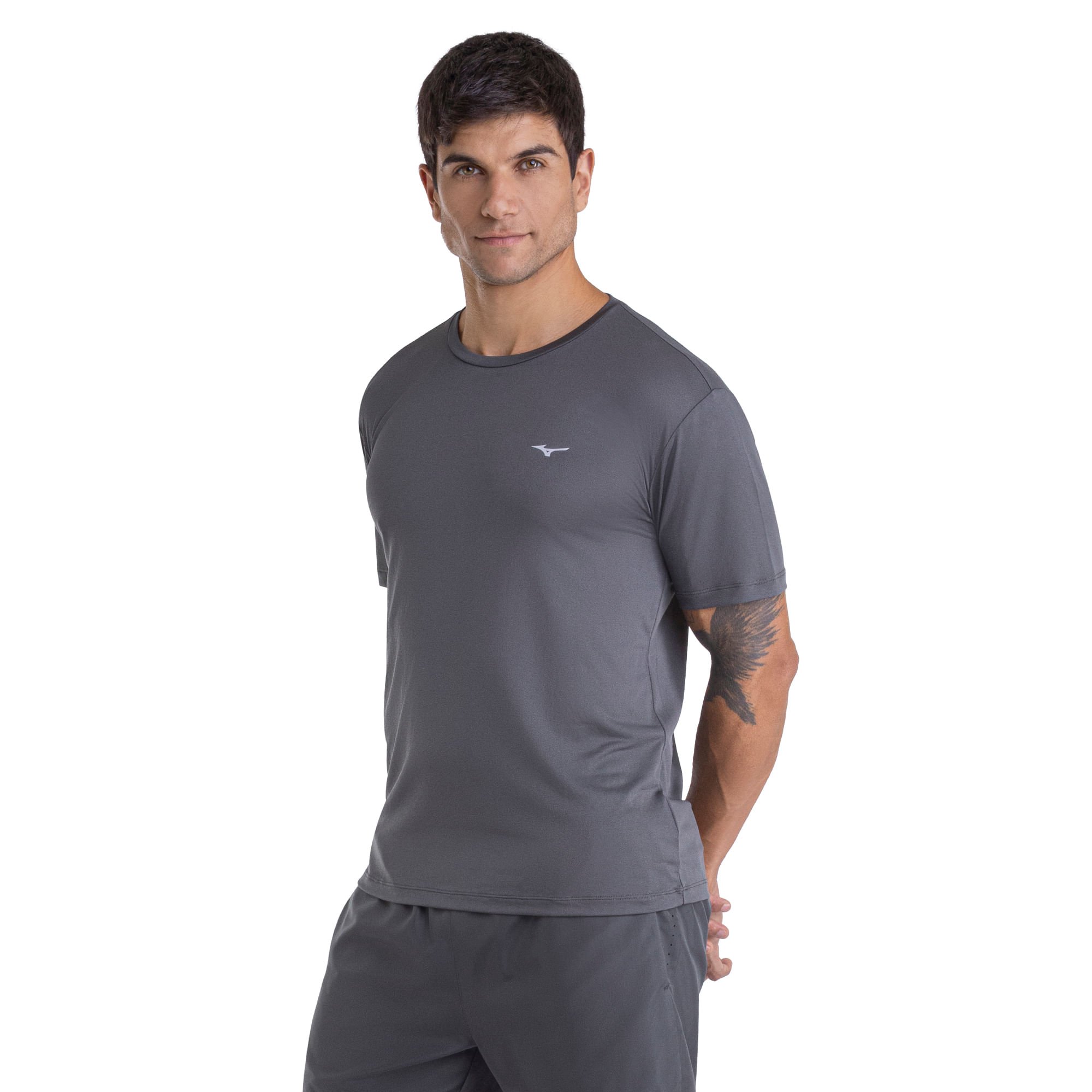 Camiseta de Corrida Mizuno Nirvana Cinza 2
