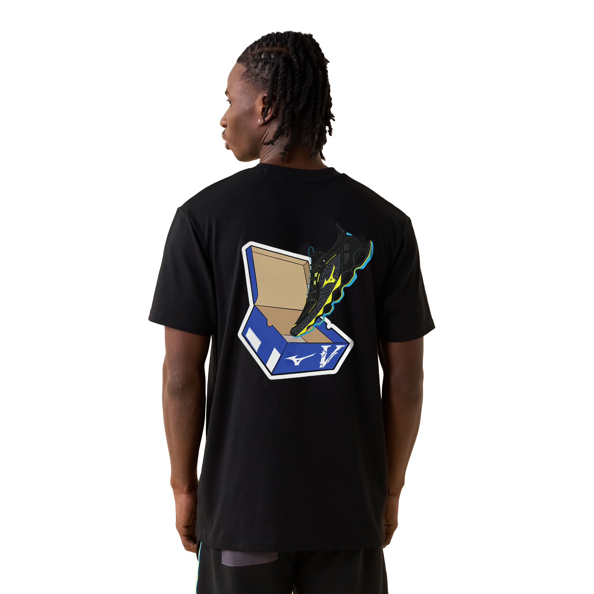 Camiseta Casual Vrunk x Mizuno Core Preto 2