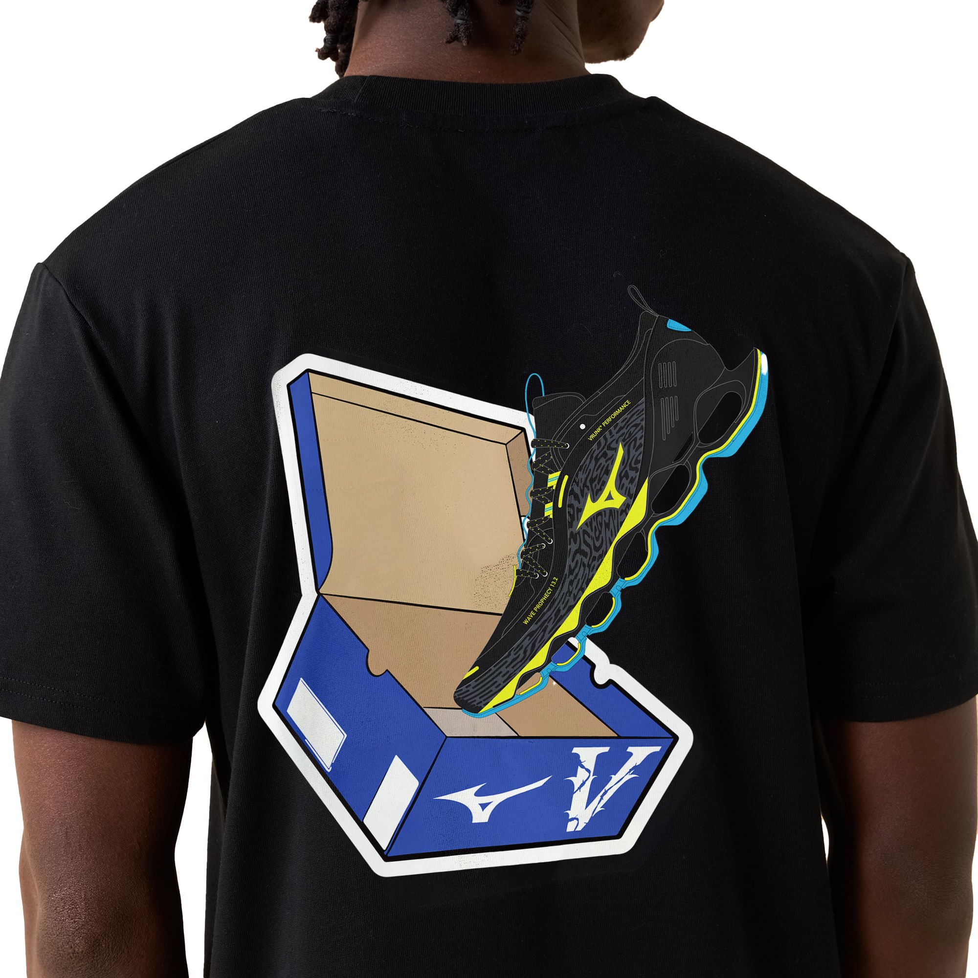 Camiseta Casual Vrunk x Mizuno Core Preto 4