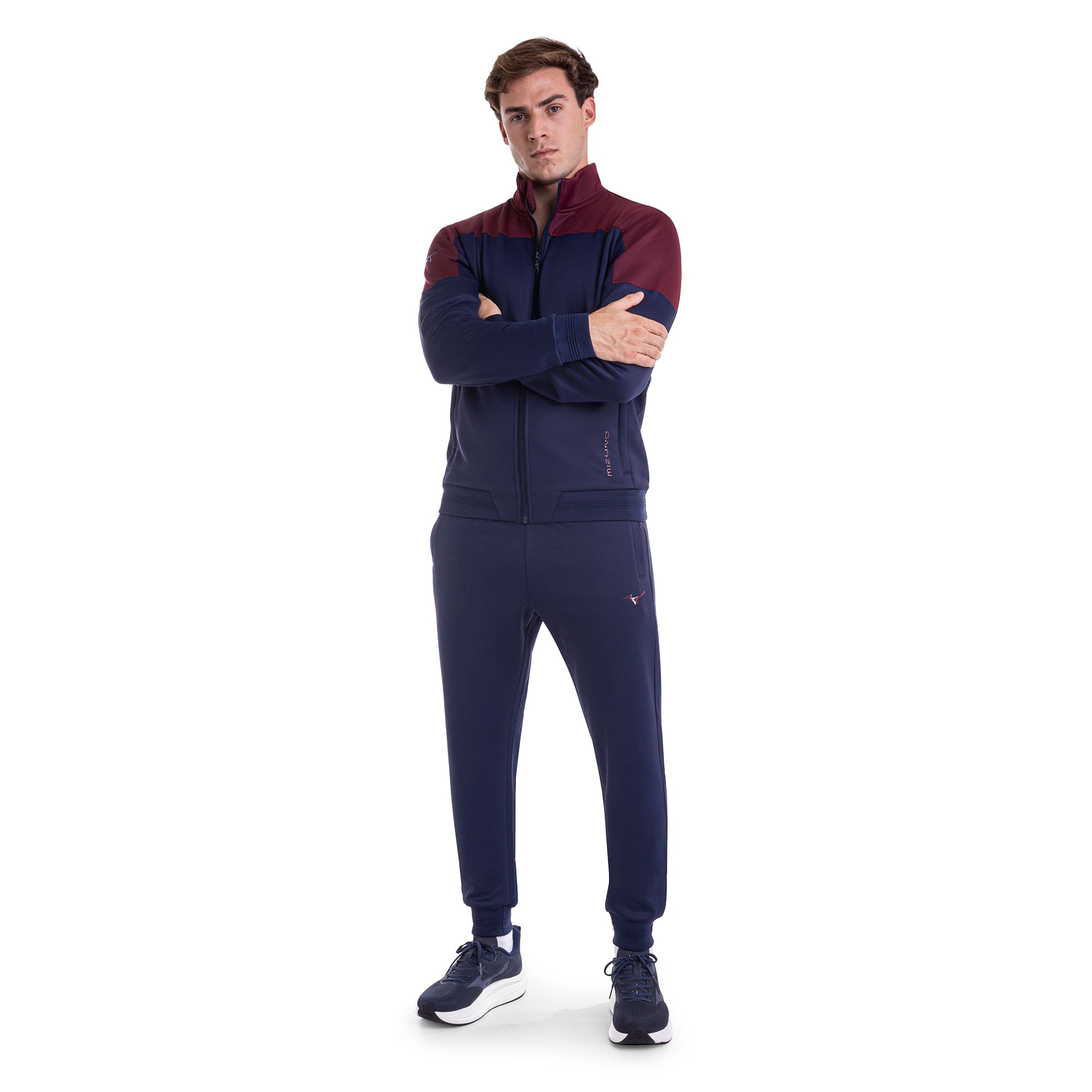 Conjunto de Agasalho de Treino Mizuno Root V Masculino Azul 3