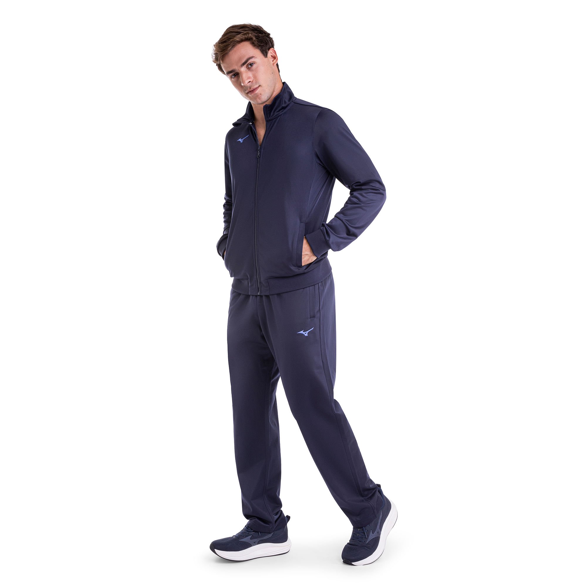Conjunto de Agasalho Mizuno II Masculino Azul 3