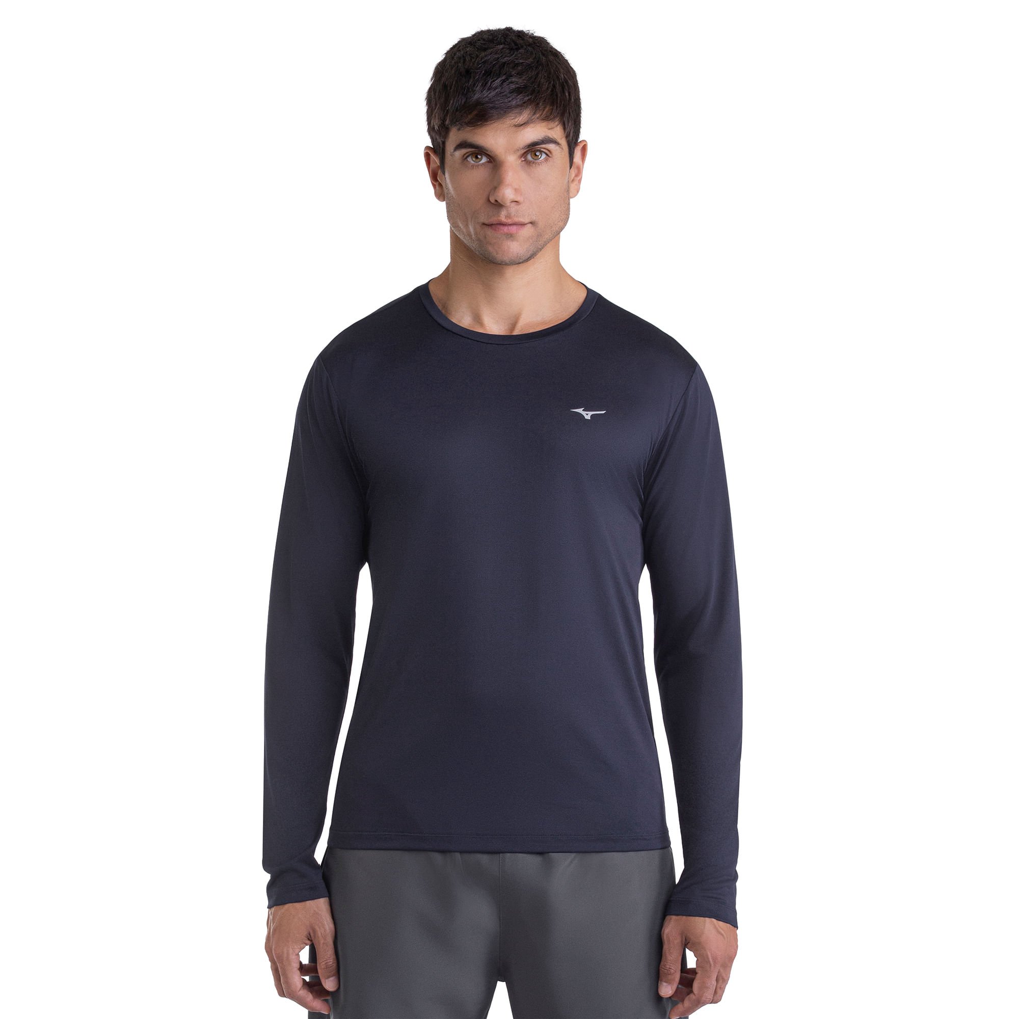 Camiseta de Corrida Manga Longa Mizuno Nirvana Masculina