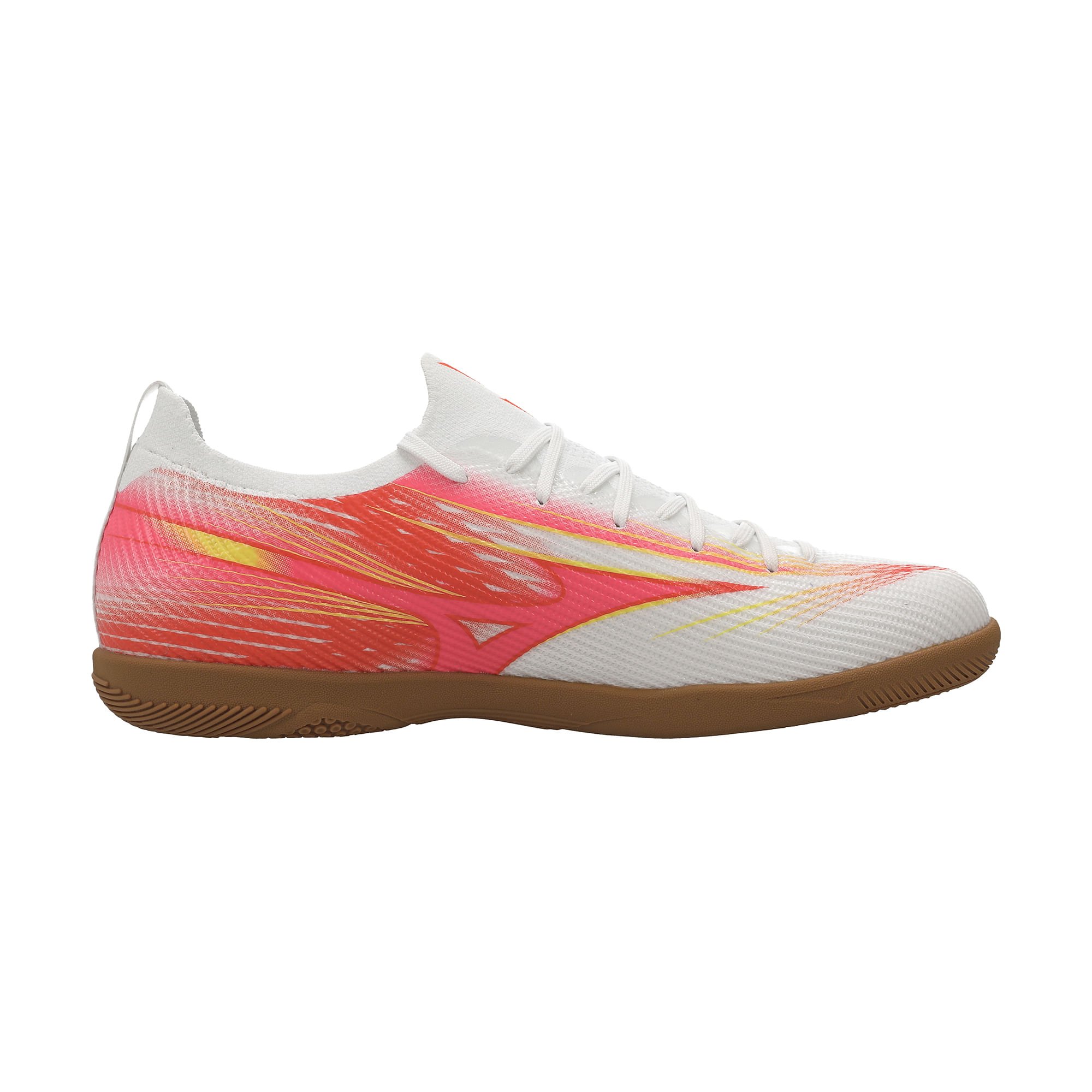 Chuteira Futsal Mizuno Alpha Club IN Branco/Coral 3