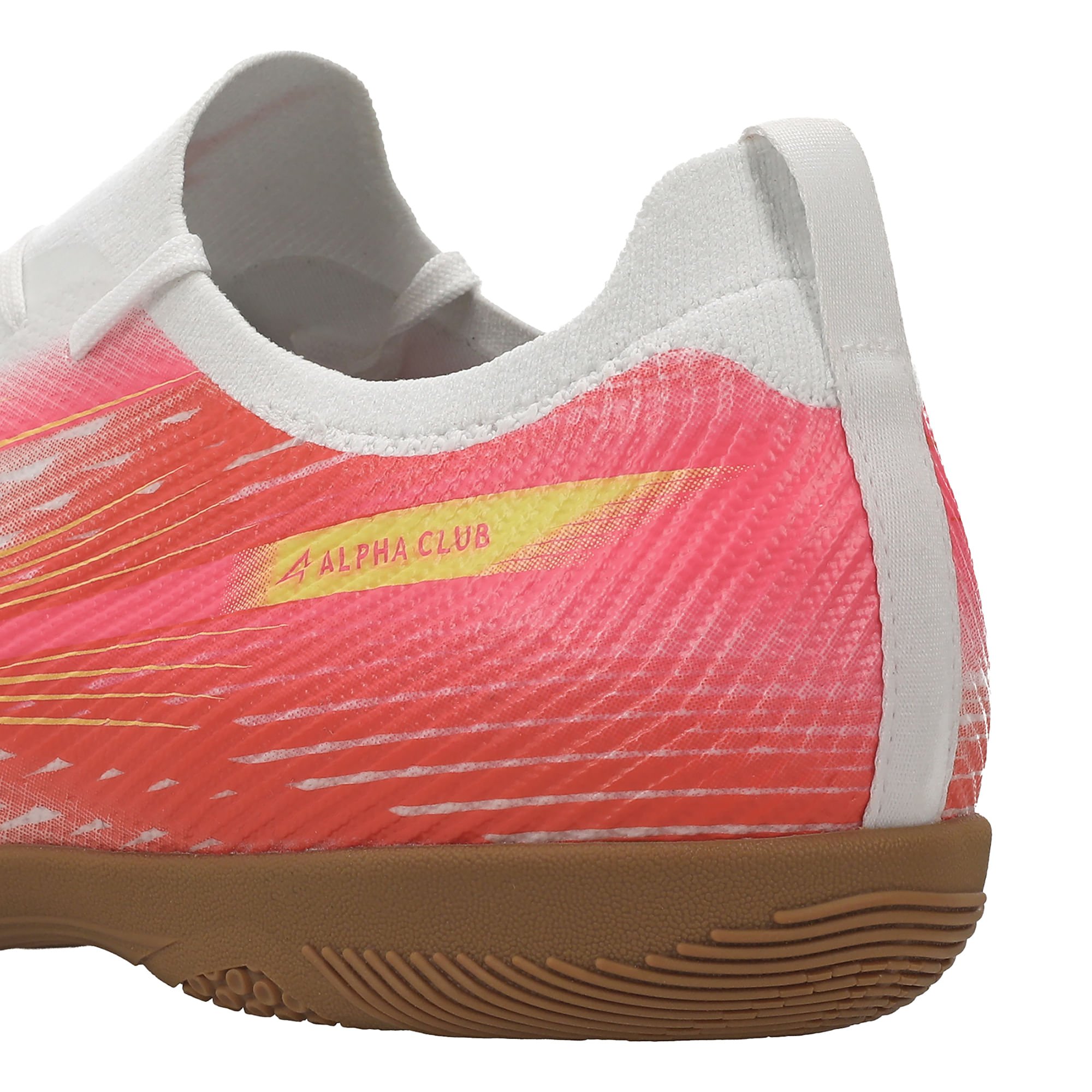Chuteira Futsal Mizuno Alpha Club IN Branco/Coral 8