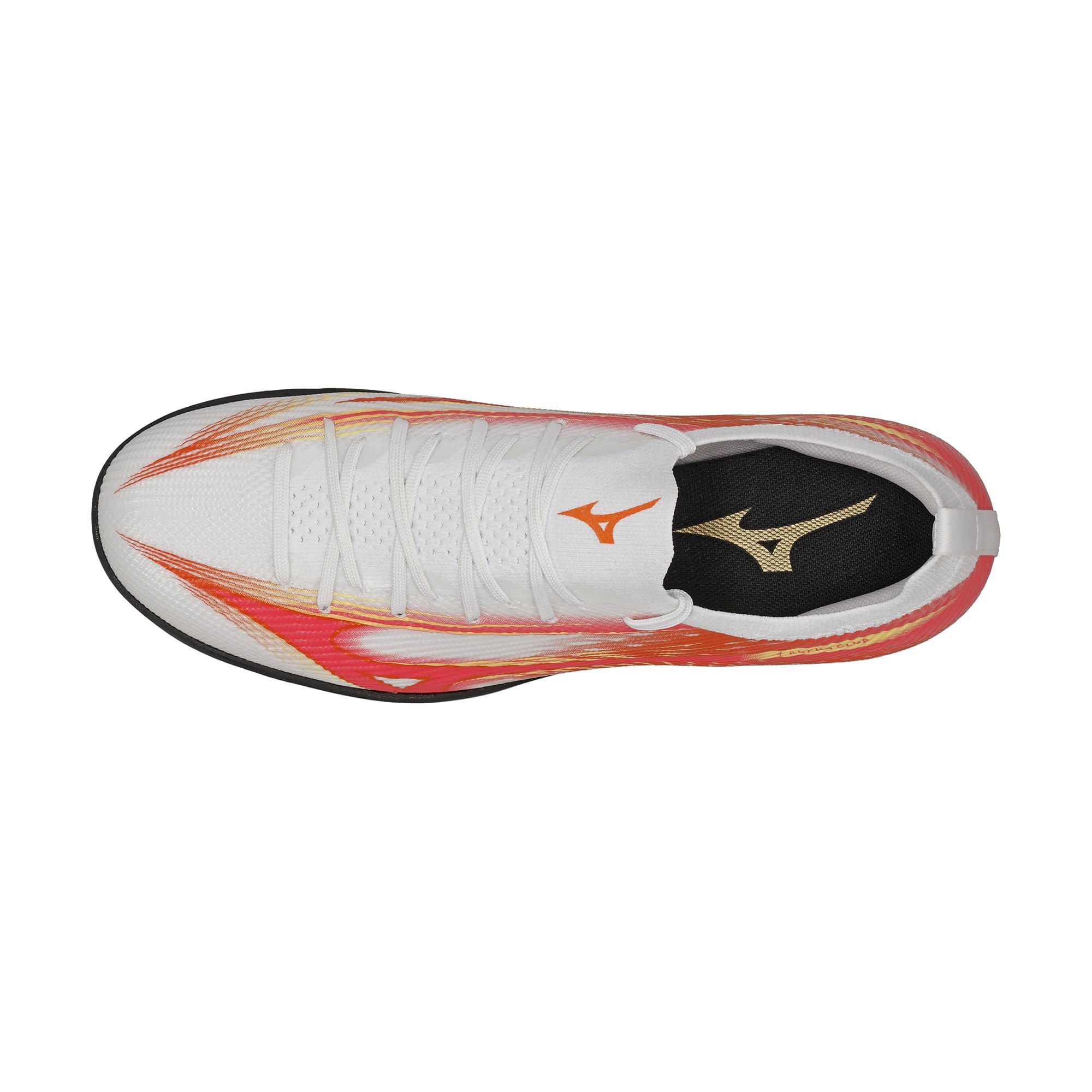 Chuteira Society Mizuno Alpha Club AS Branco/Laranja 4