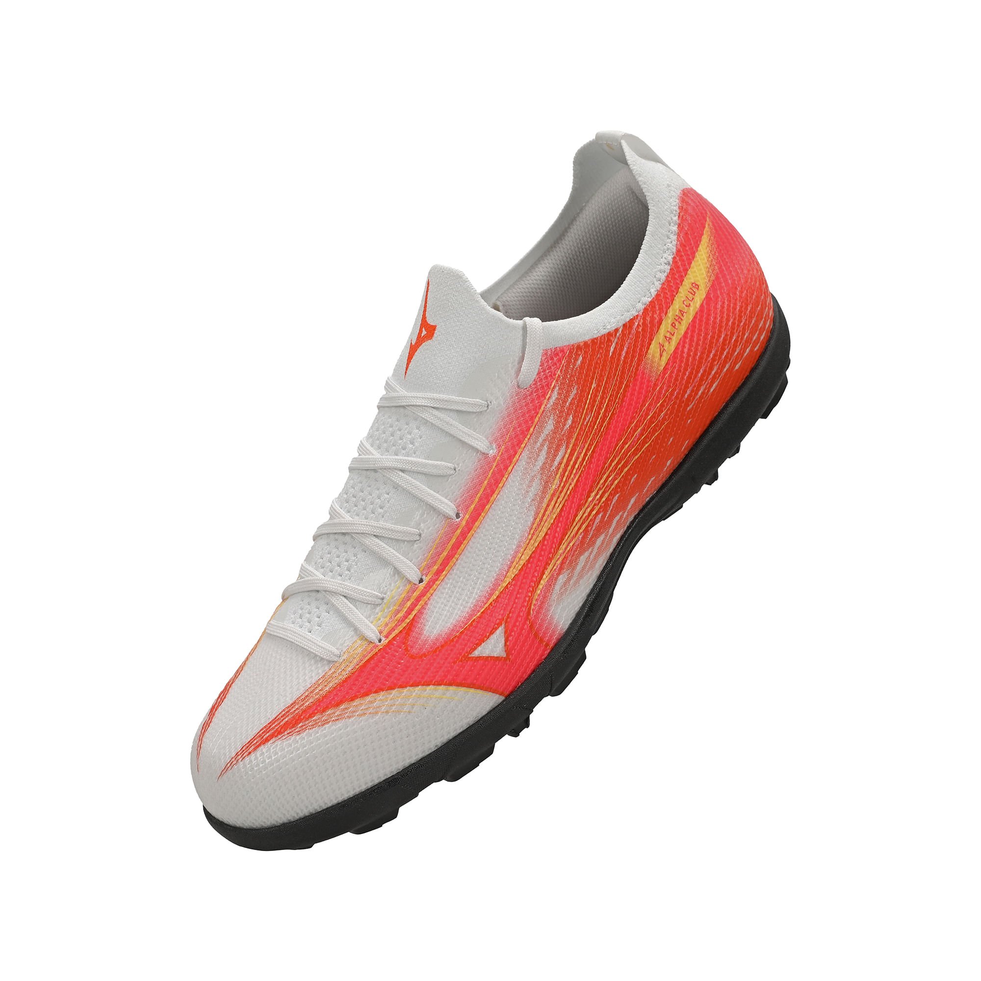 Chuteira Society Mizuno Alpha Club AS Branco/Laranja 6