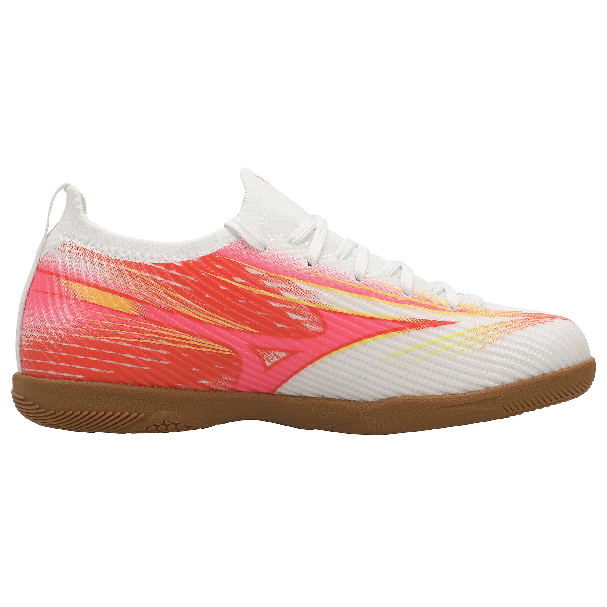 Chuteira Mizuno Alpha Club In Infantil Branco/Coral 3