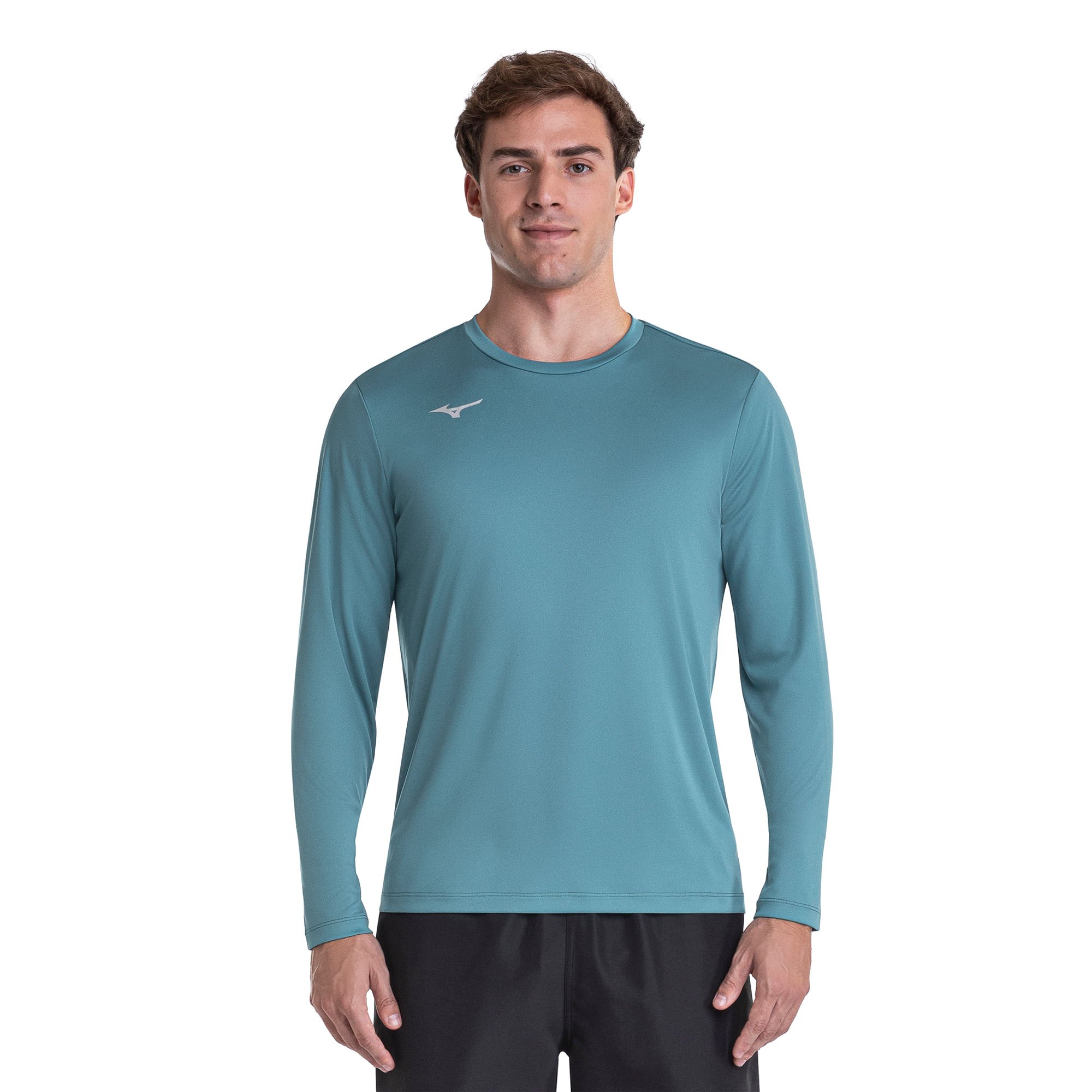UMENO Camiseta de Treino Manga longa Mizuno Energy 2.0 Masculina Azul