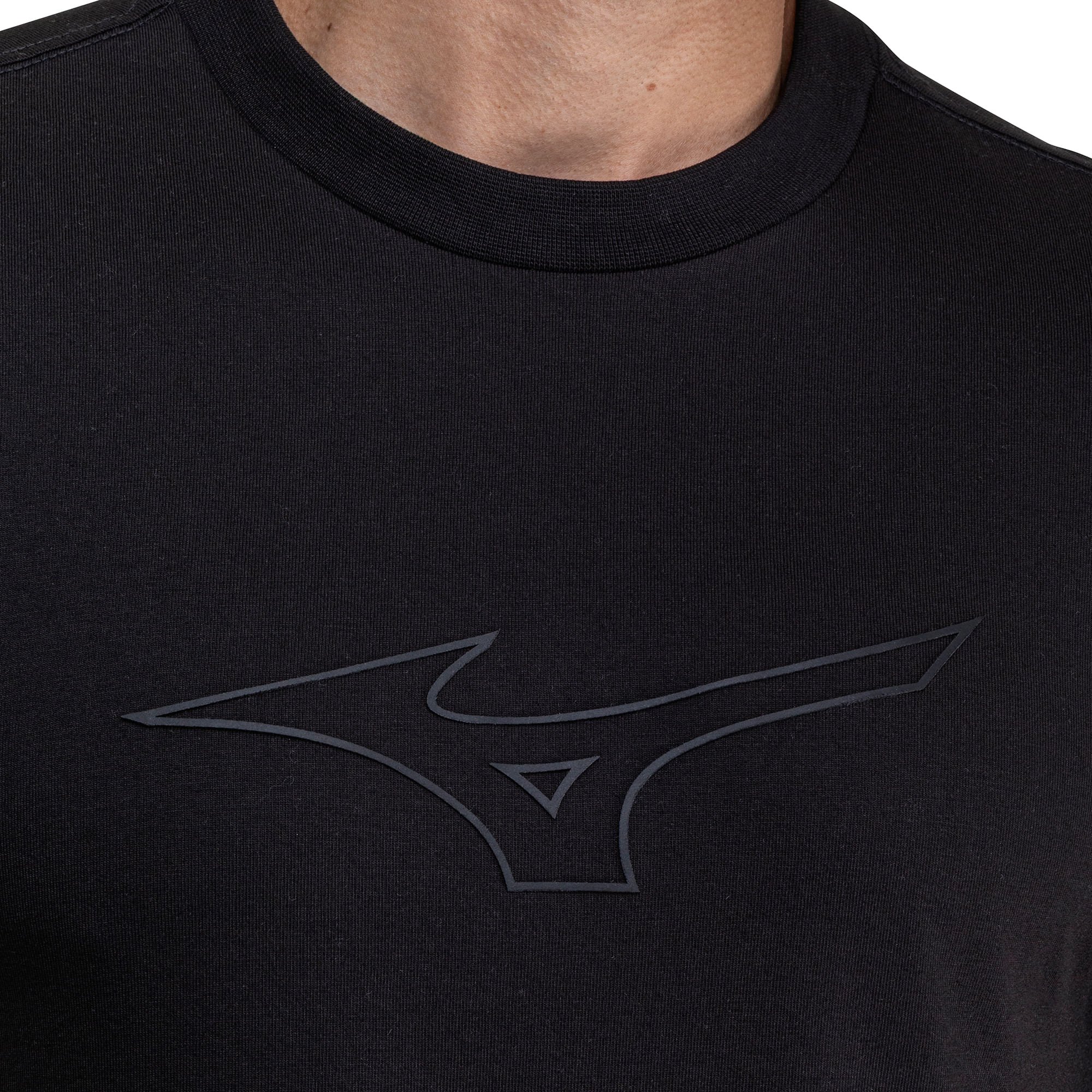 Camiseta Casual Mizuno Big Logo Masculina Preto 4
