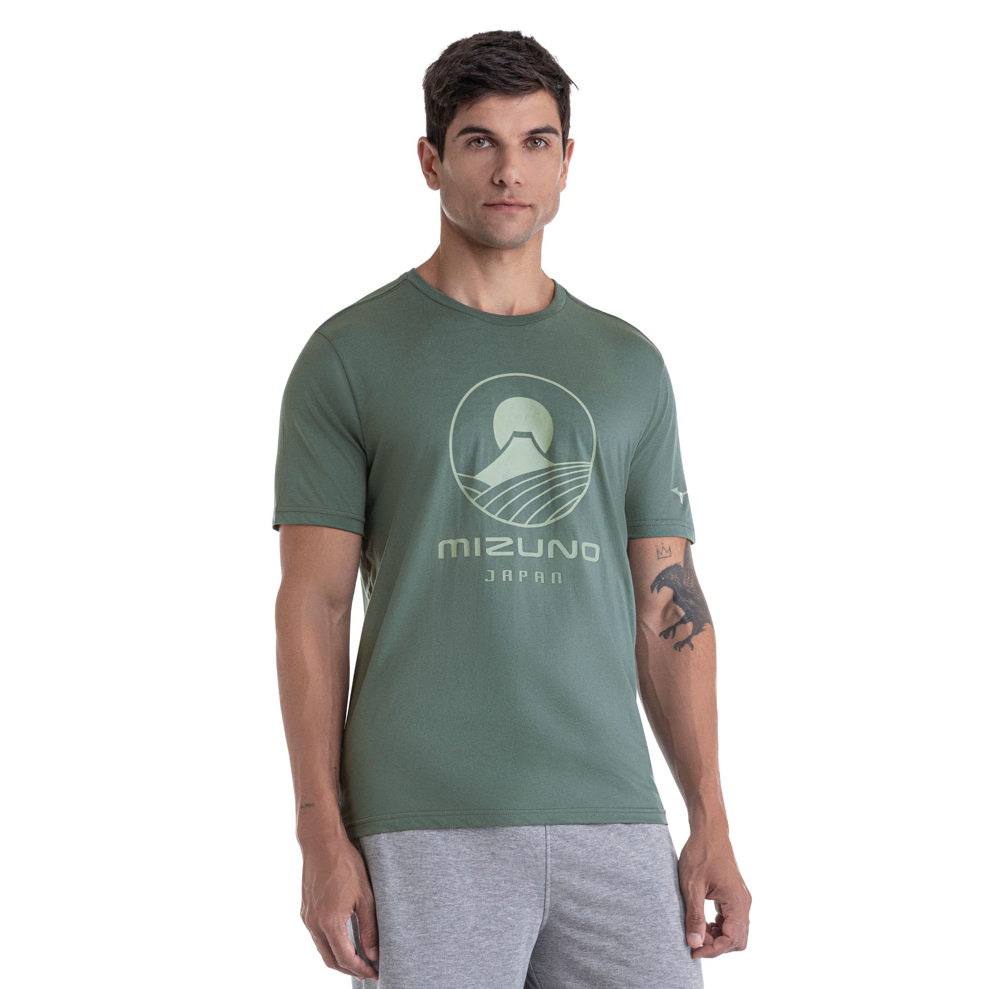 Camiseta Mizuno Stamp 2 Masculina Azul 2