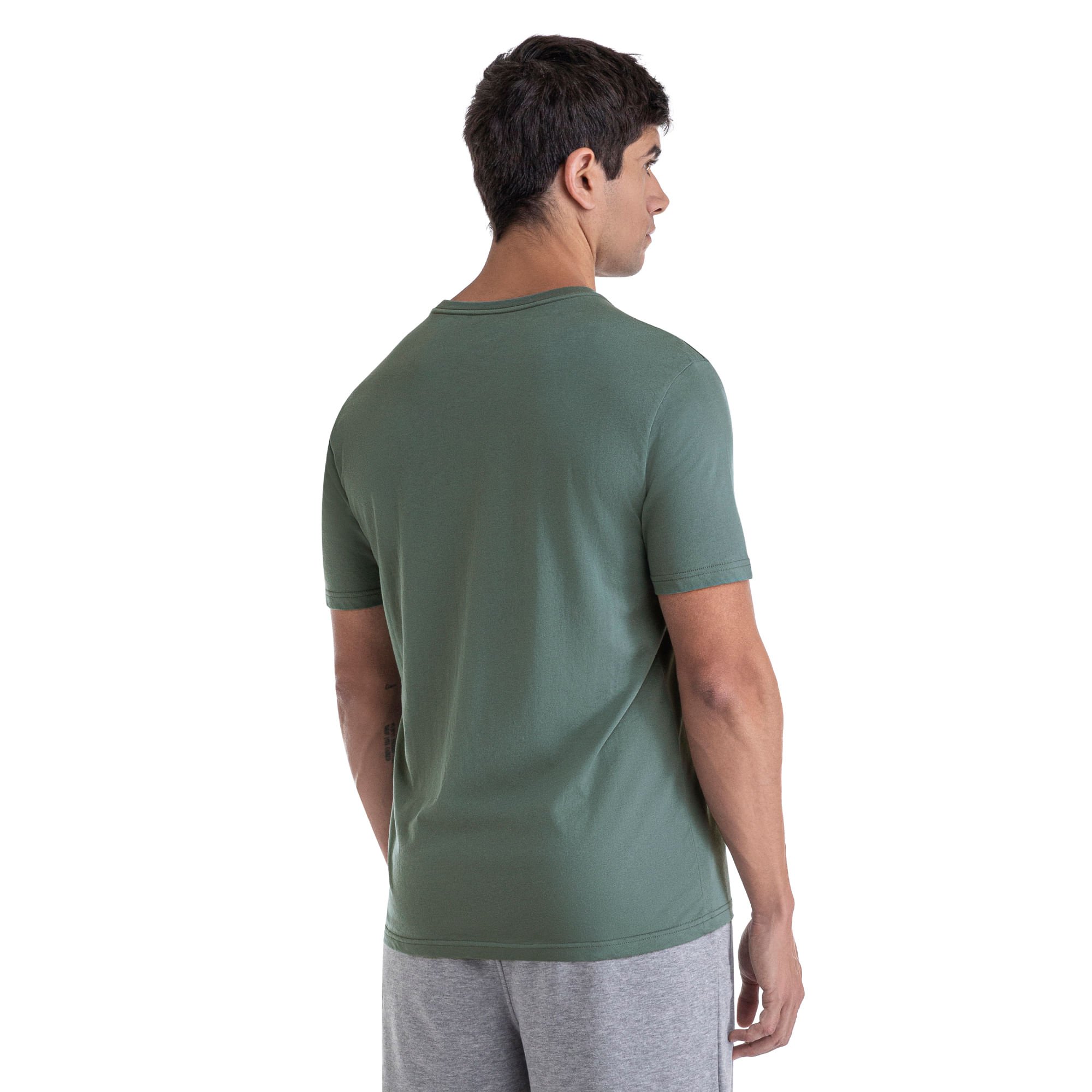 Camiseta Mizuno Stamp 2 Masculina Azul 3