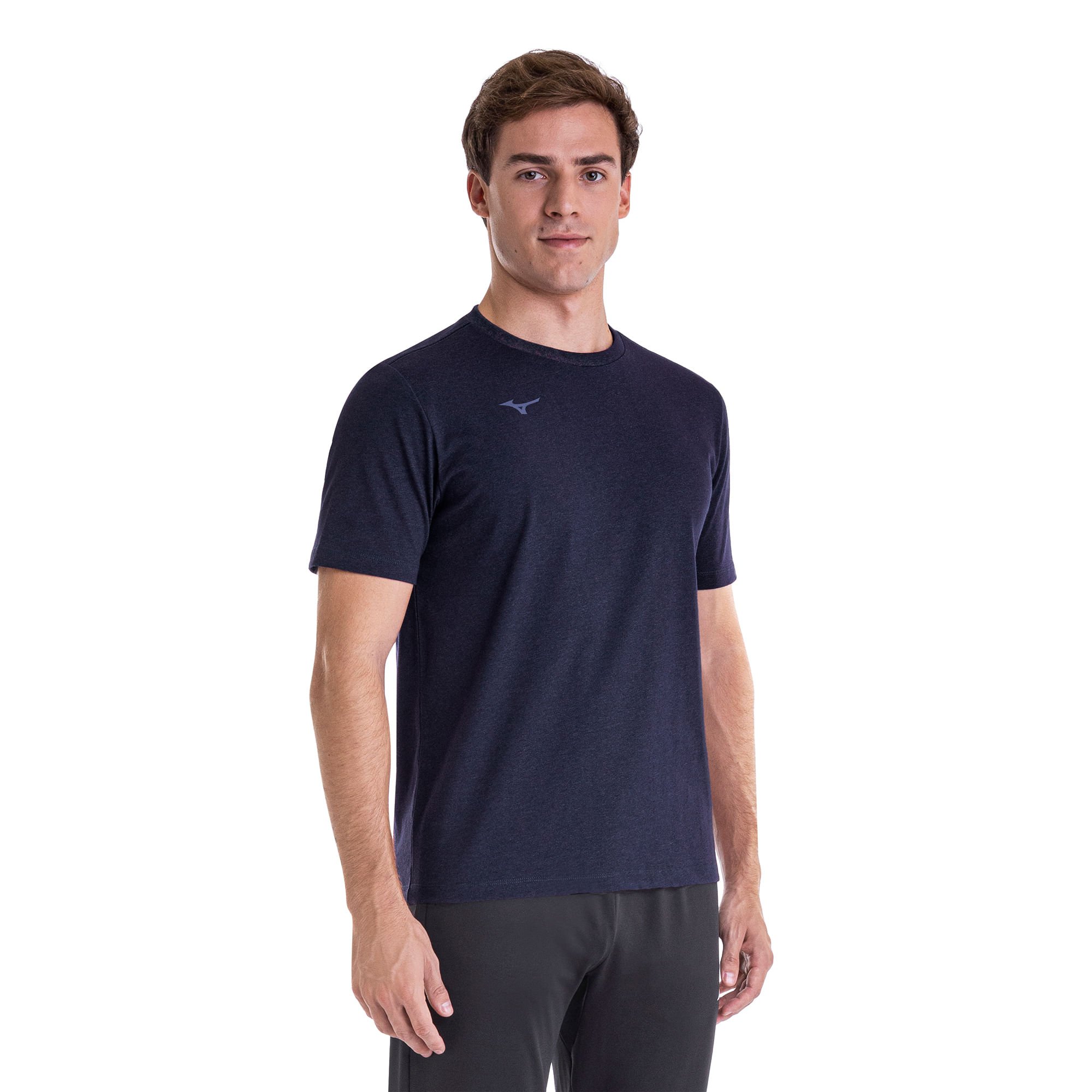 Camiseta de Treino Mizuno Lifestyle Logo Masculina Azul 2