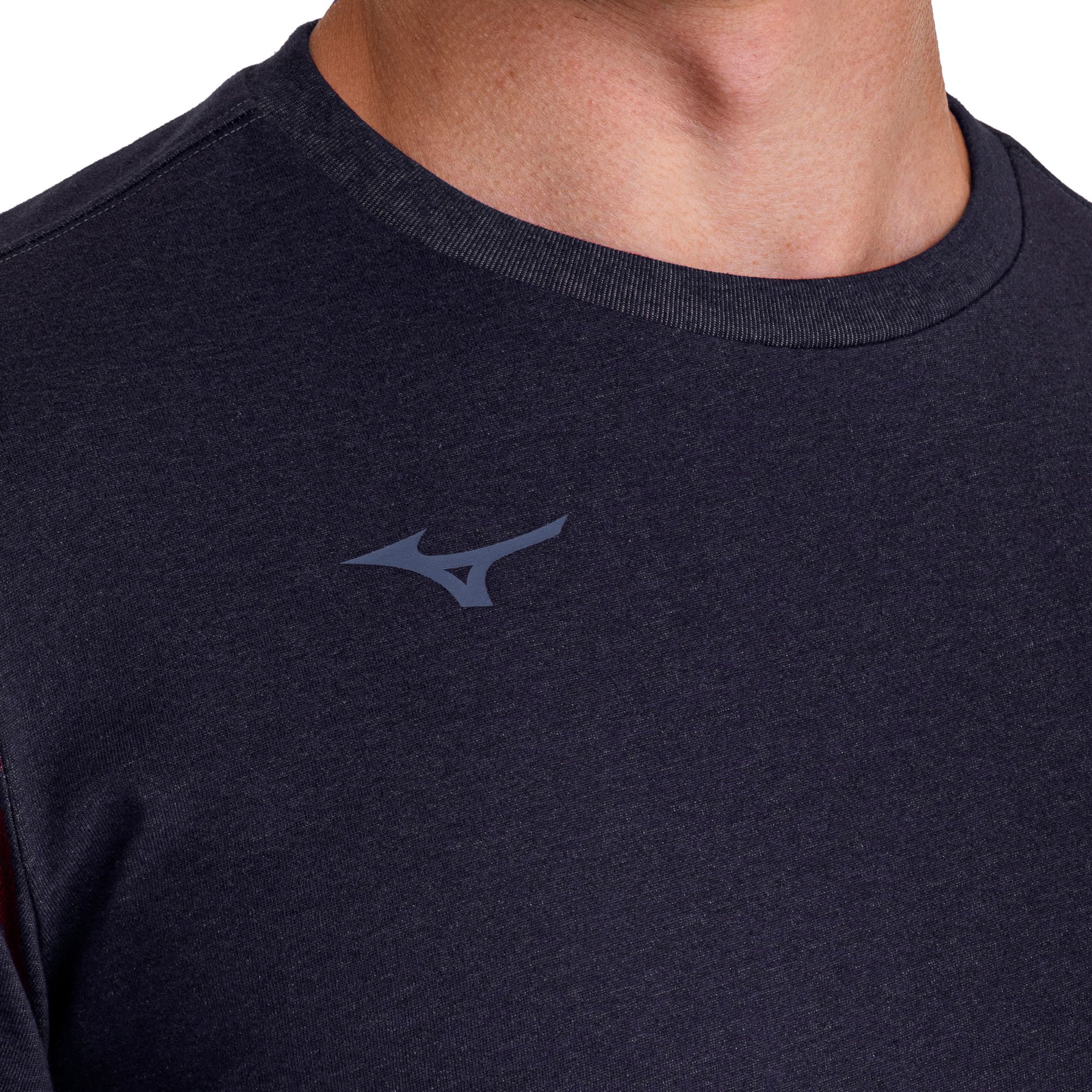 Camiseta de Treino Mizuno Lifestyle Logo Masculina Azul 4