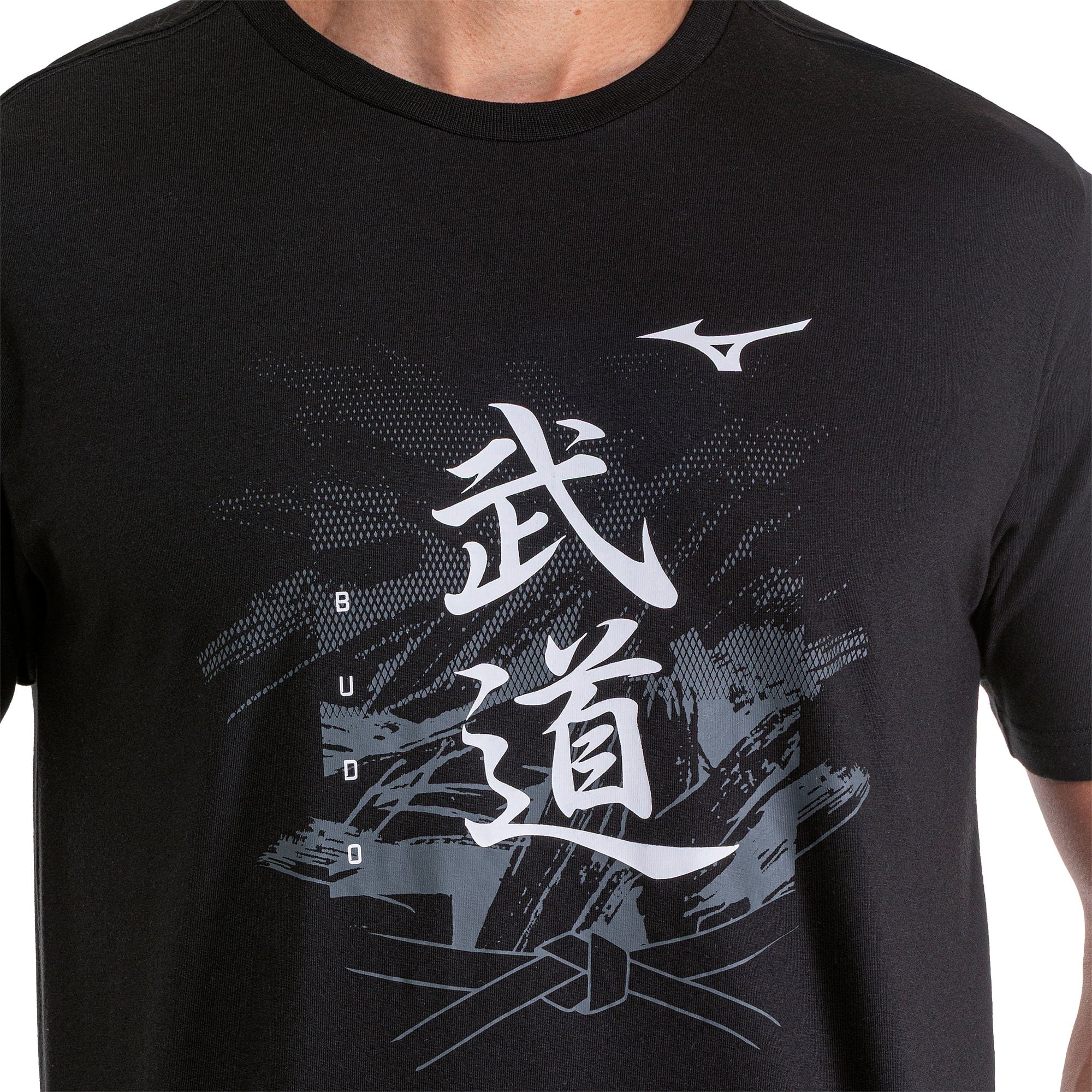 Camiseta Manga Curta Mizuno Stamp 2 Masculina Preto 4