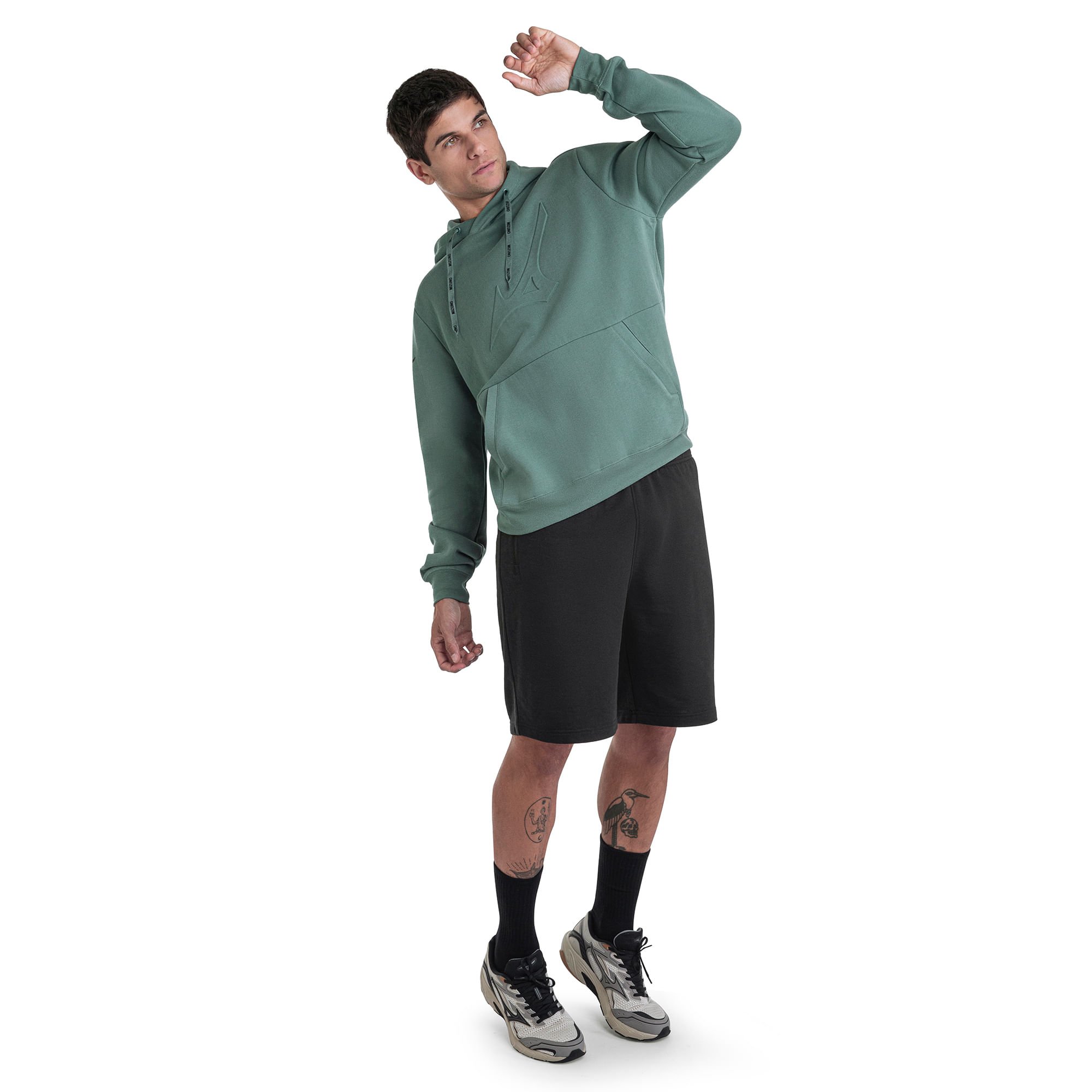 Moletom Casual Mizuno Soft II Verde 5