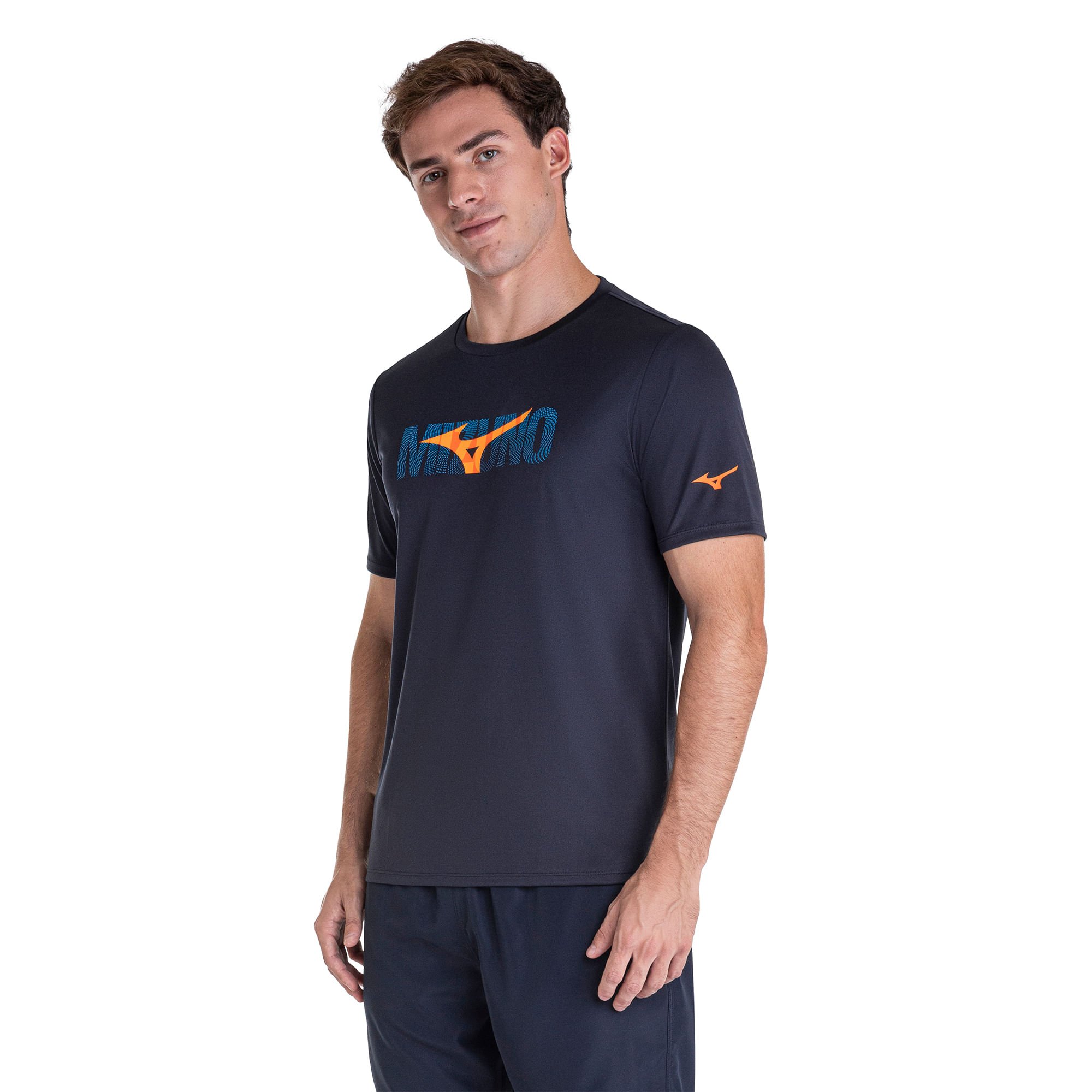 Camiseta de Treino Mizuno Energy Stamp III Masculina Azul 2
