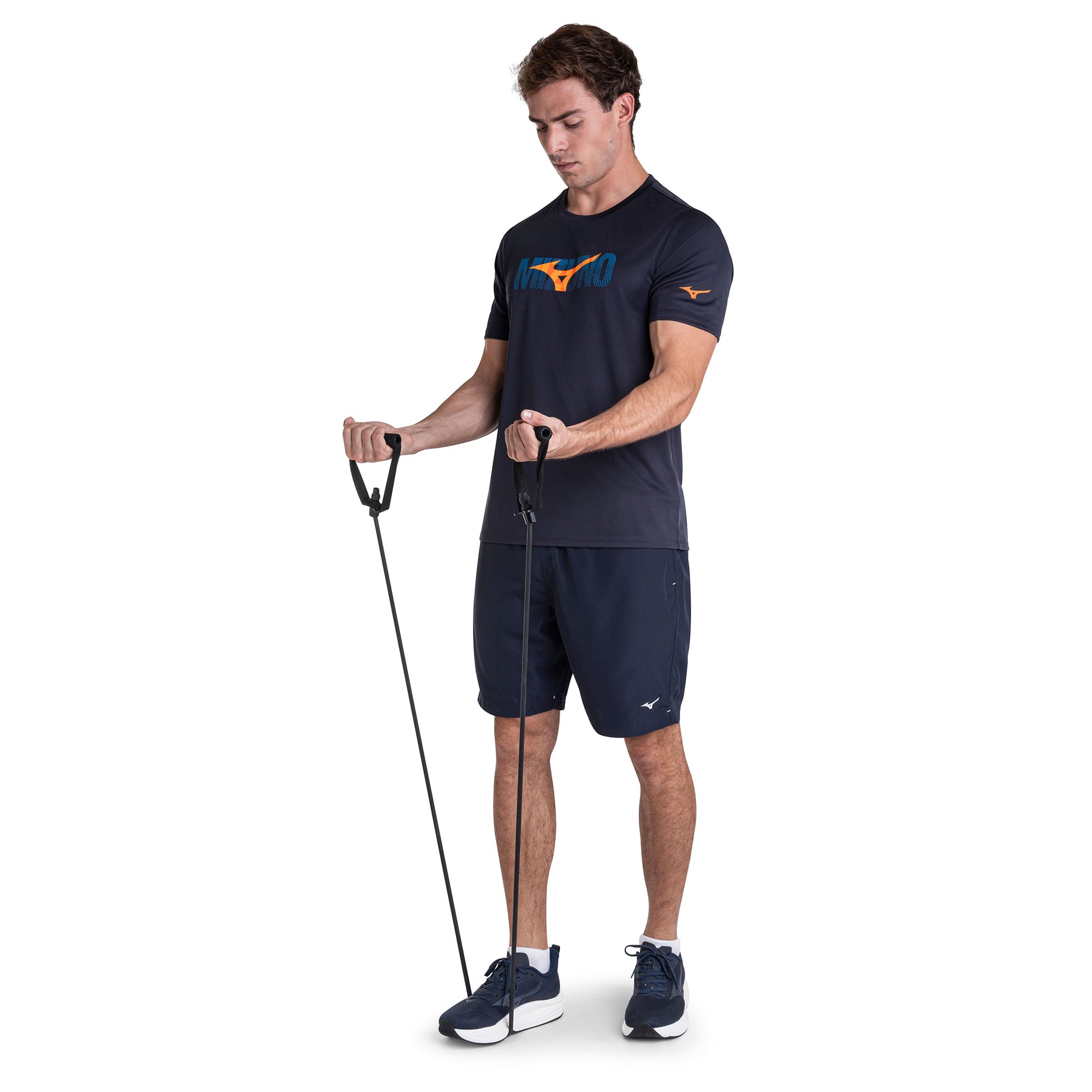 Camiseta de Treino Mizuno Energy Stamp III Masculina Azul 6