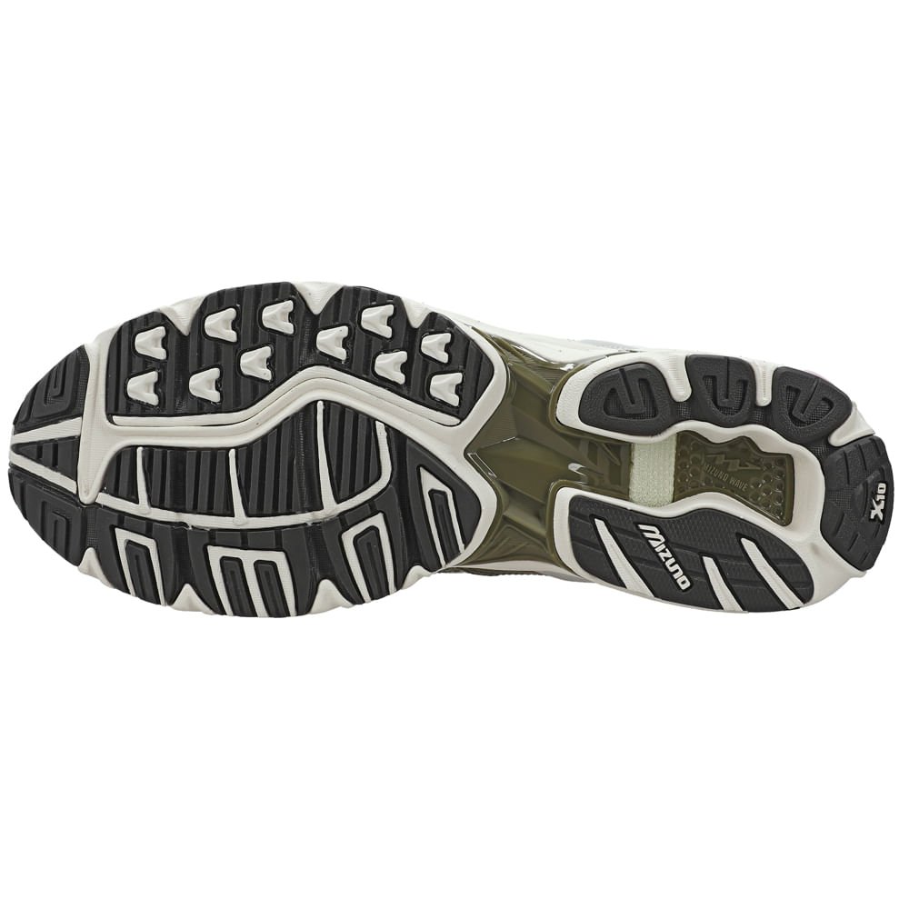 Tênis Casual Mizuno Wave Rider 10 Premium Verde/Bege 2