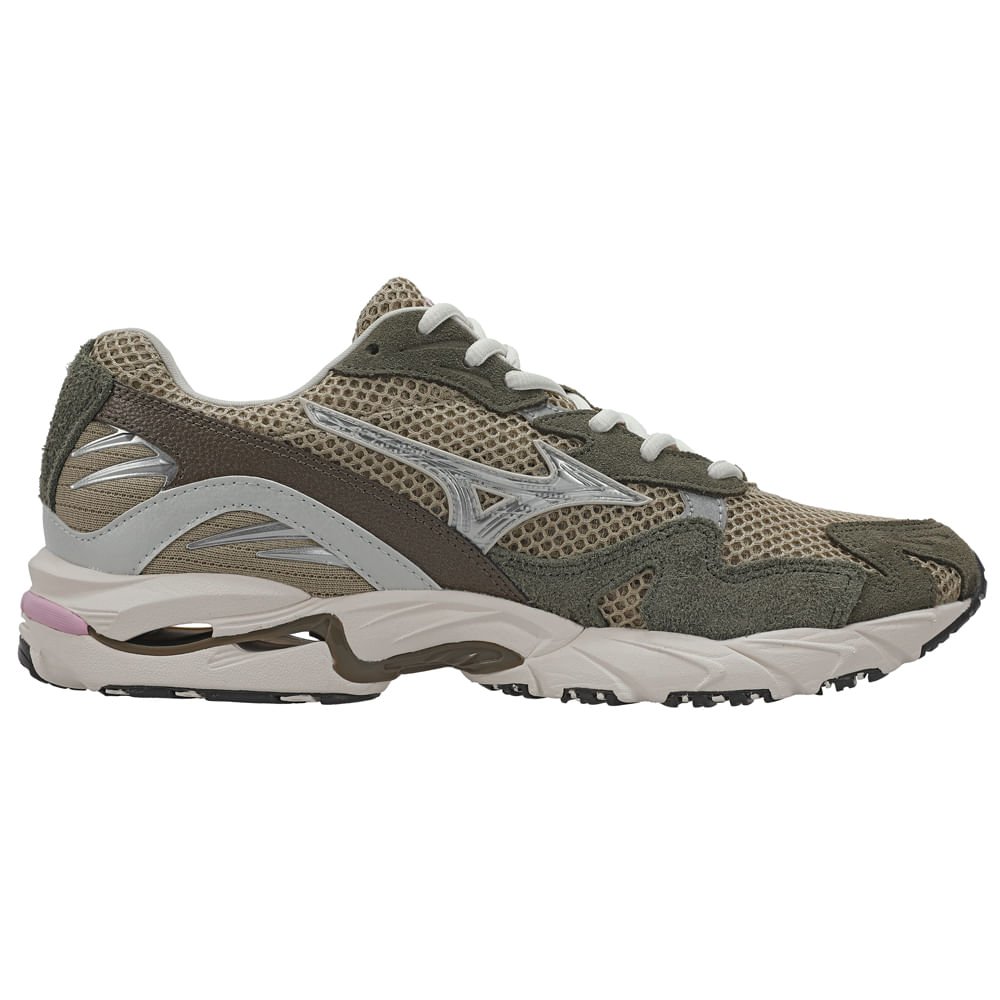 Tênis Casual Mizuno Wave Rider 10 Premium Verde/Bege 3