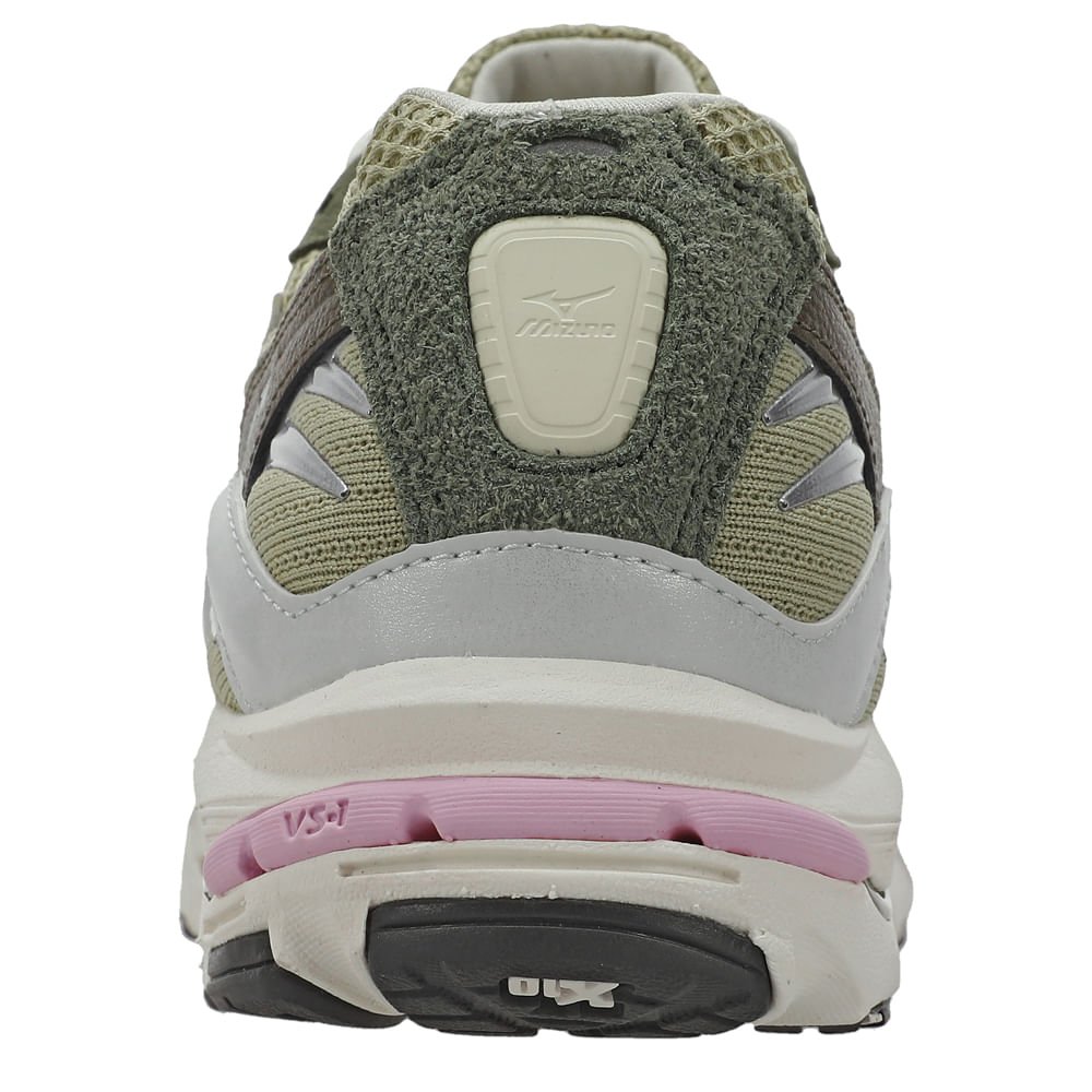 Tênis Casual Mizuno Wave Rider 10 Premium Verde/Bege 5