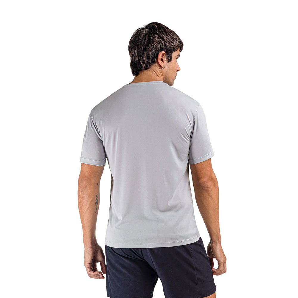 Camiseta de Corrida Mizuno Nirvana Masculina Cinza 3