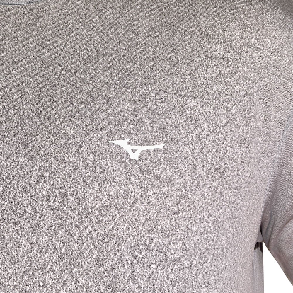 Camiseta de Corrida Mizuno Nirvana Masculina Cinza 4