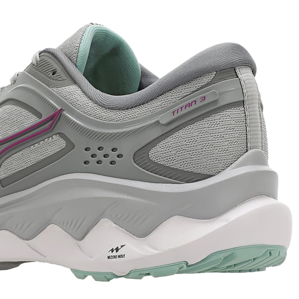 Tênis de Corrida Mizuno Wave Titan 3 Cinza 7