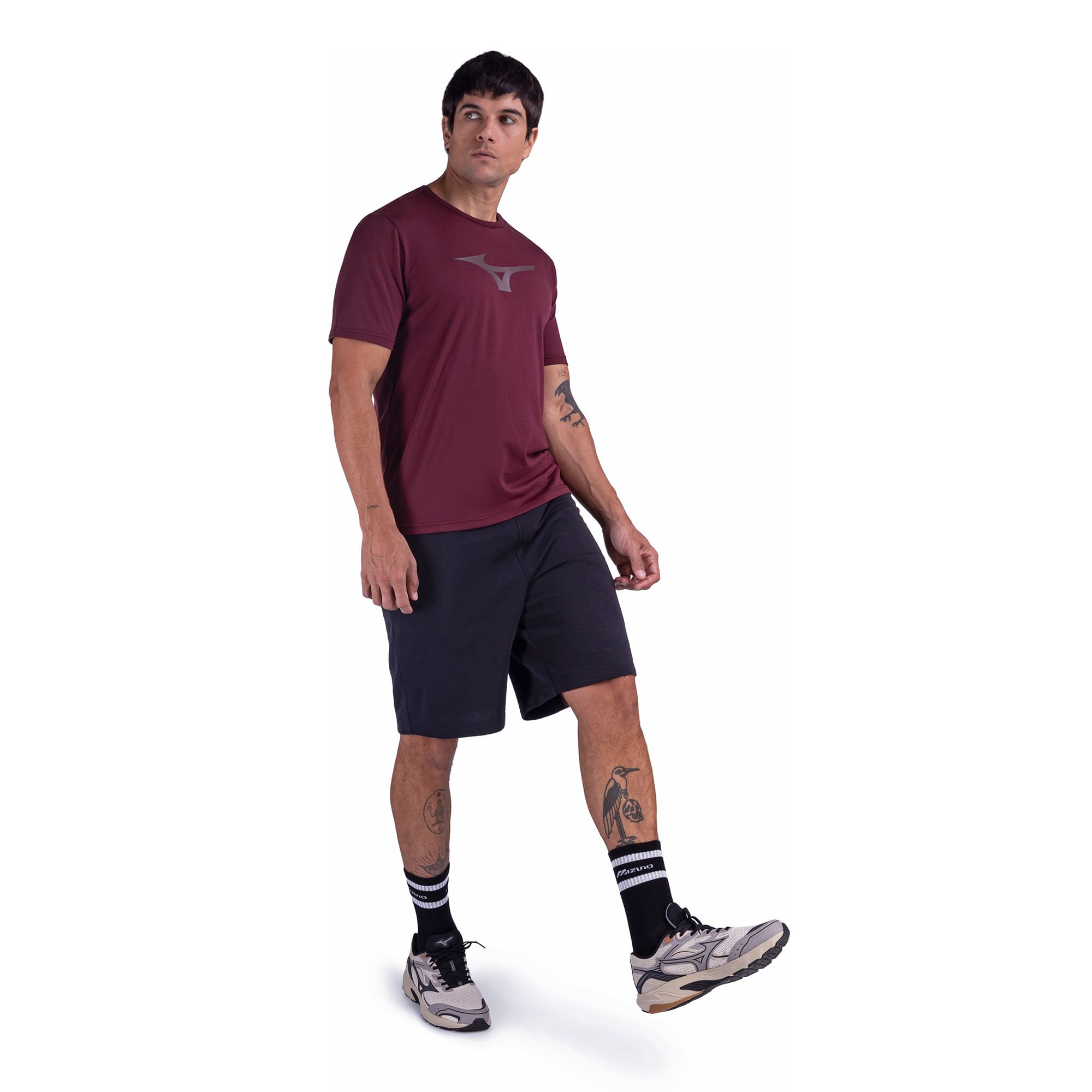 Camiseta Mizuno Basic Big Masculina Vermelho 6