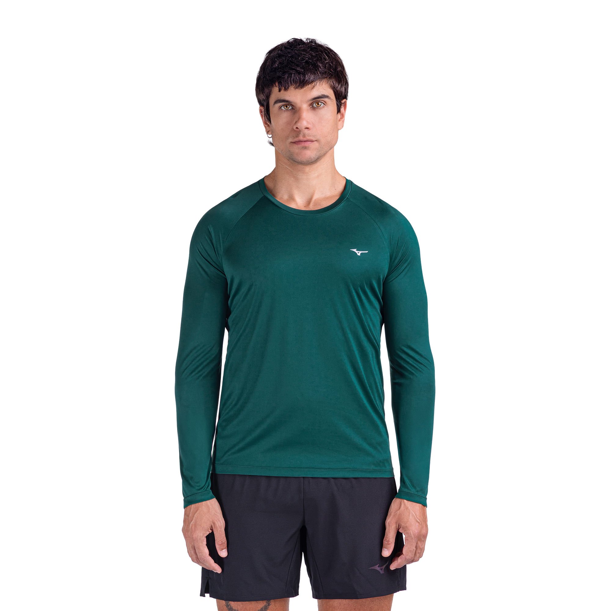 Camiseta Manga Longa de Corrida Mizuno Pro UV 2 Masculina