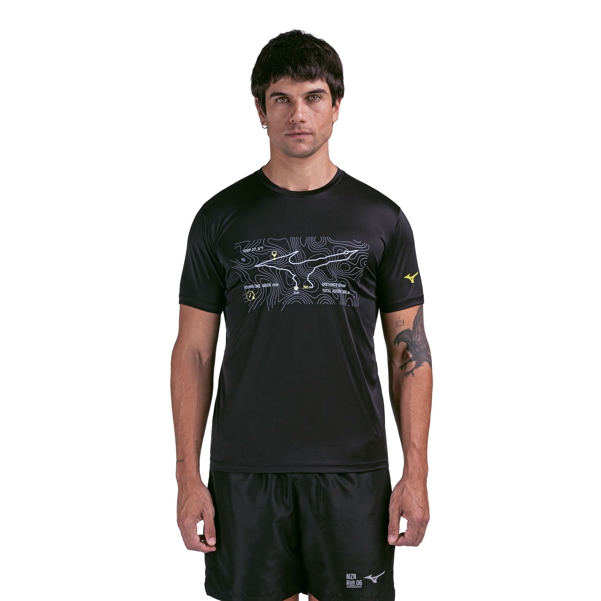 Camiseta de Corrida Mizuno Focus Stamp Masculina