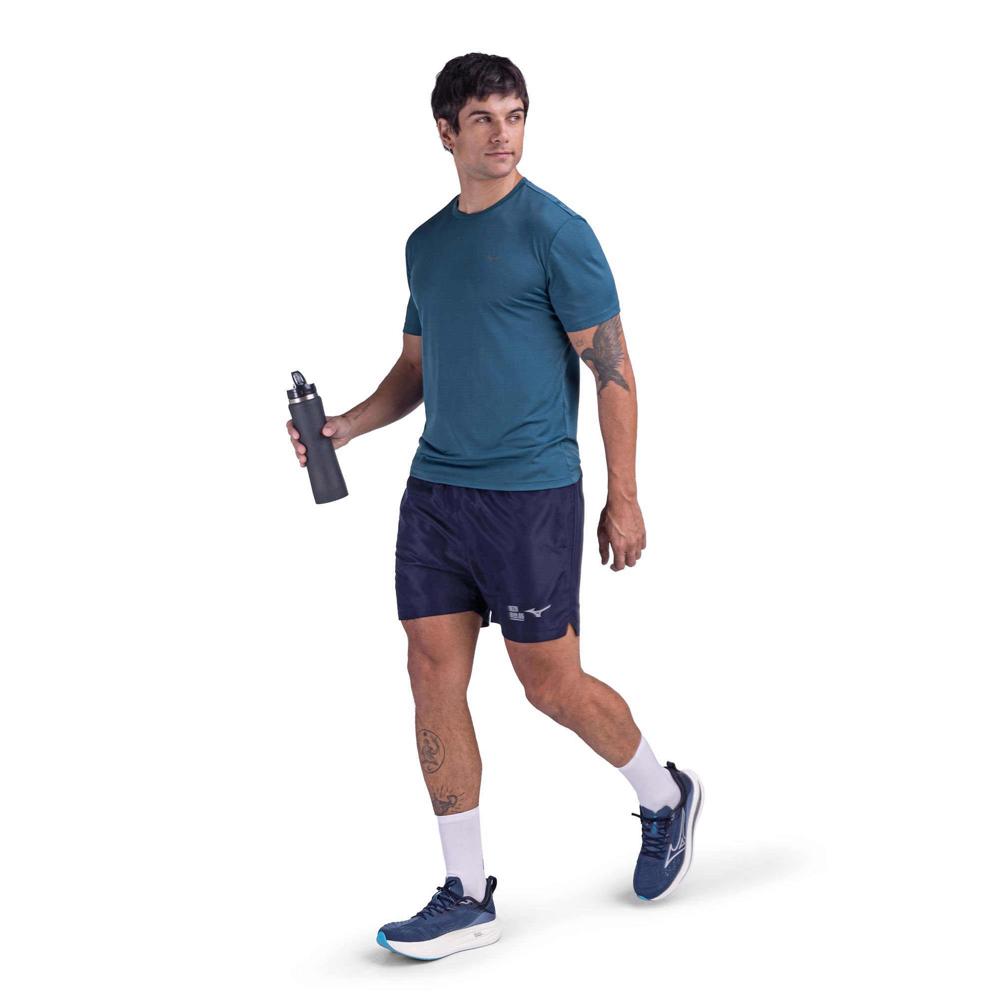 Camiseta de Corrida Mizuno Nirvana Masculina Verde 4