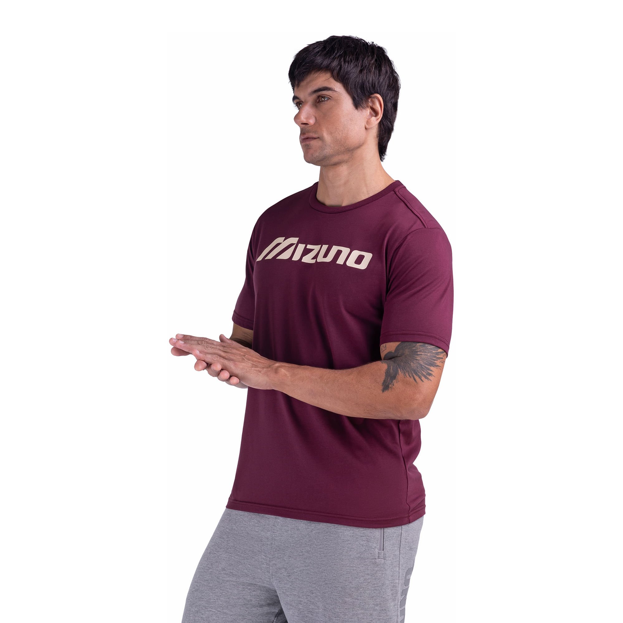Camiseta Mizuno Big Logo Masculina Vermelho 2