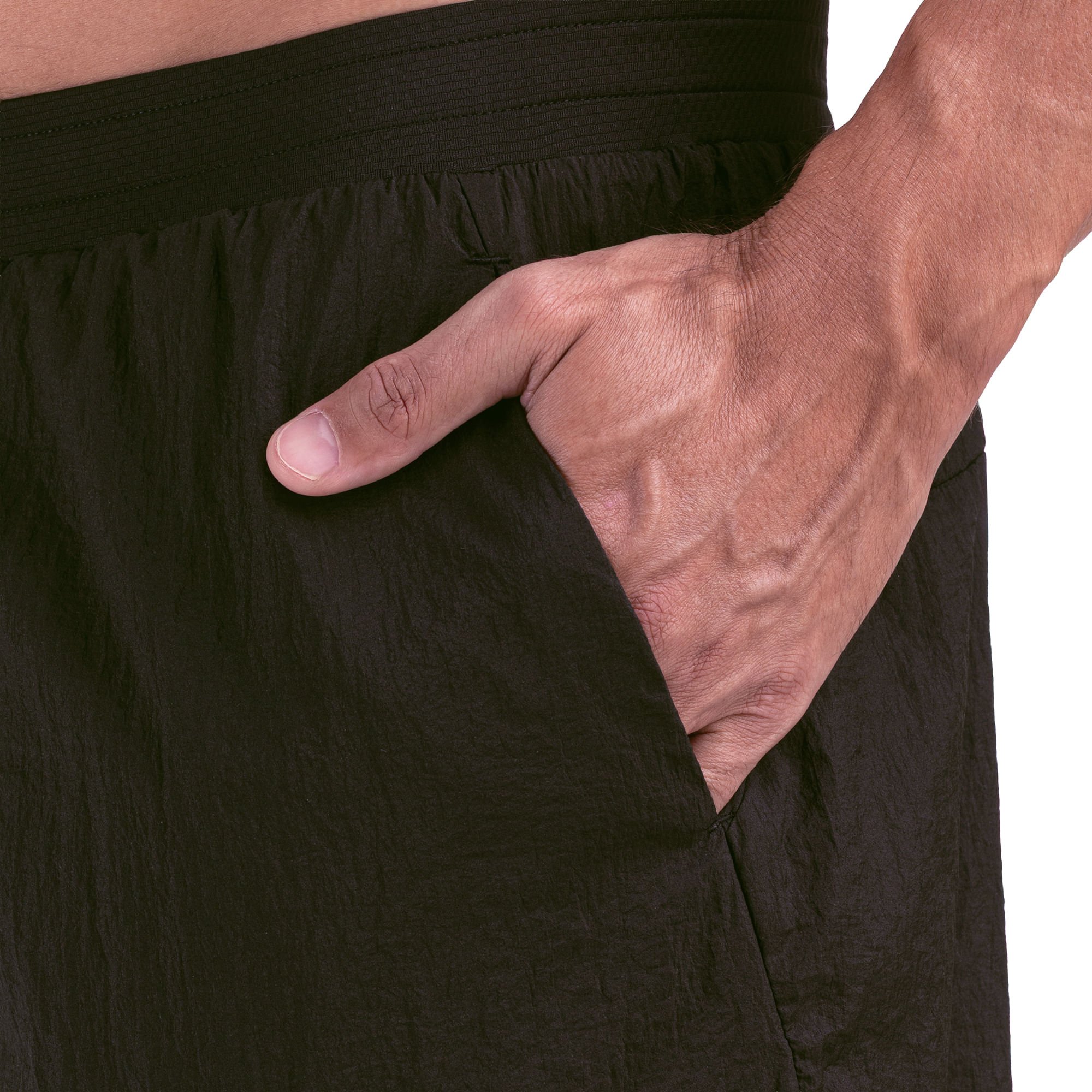 Shorts 2 em 1 de Corrida Mizuno High 3 Masculino Preto 4