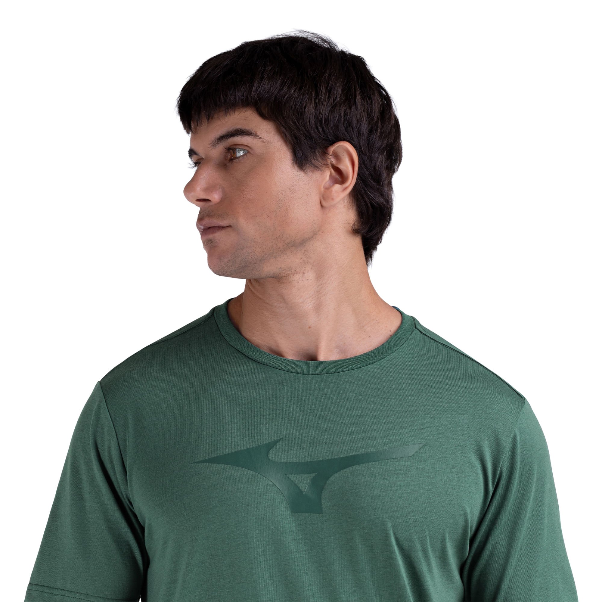 Camiseta Mizuno Basic Big Masculina Verde 4