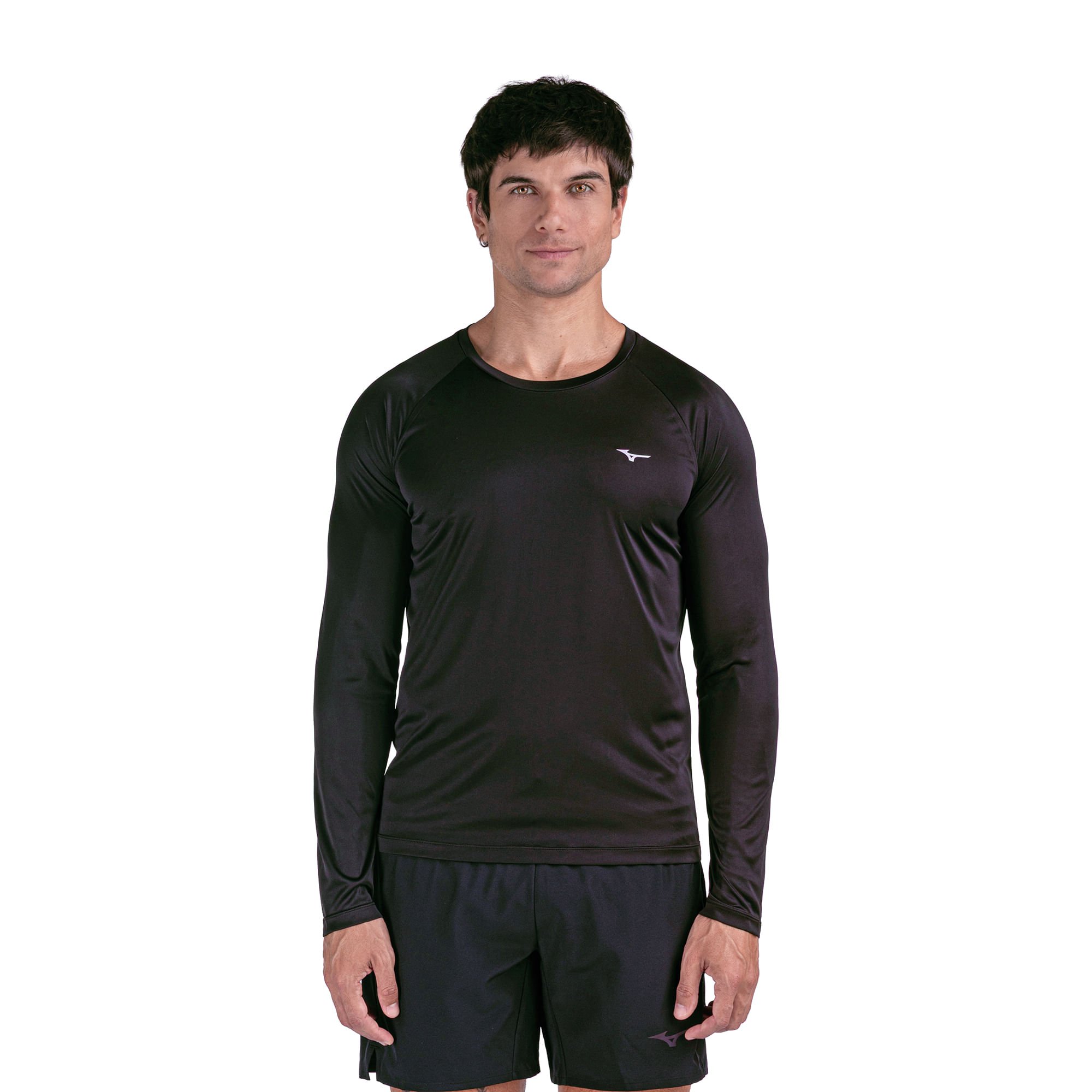Camiseta Manga Longa de Corrida Mizuno Pro UV 2 Masculina