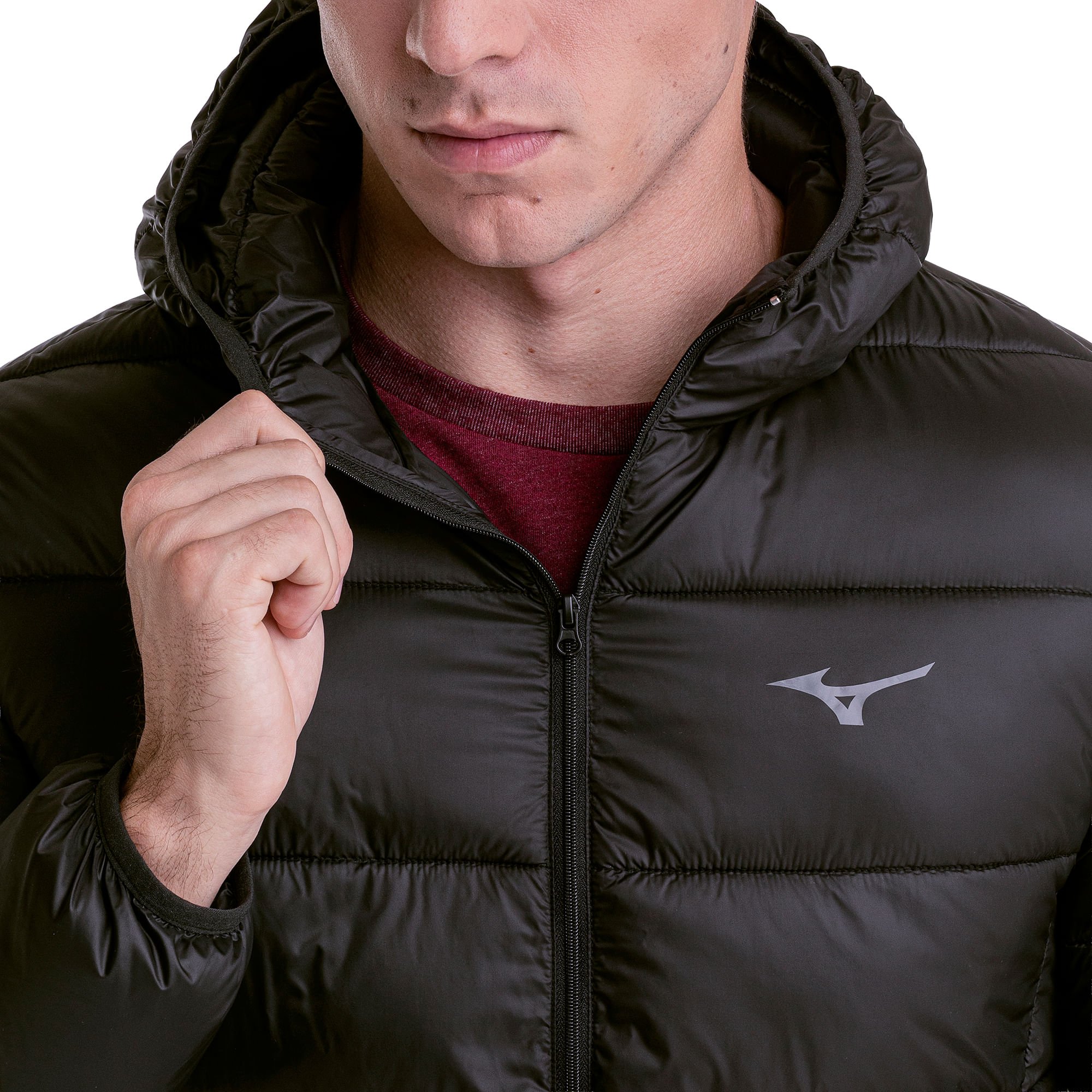 Jaqueta Mizuno Puff II Masculina Preto 5