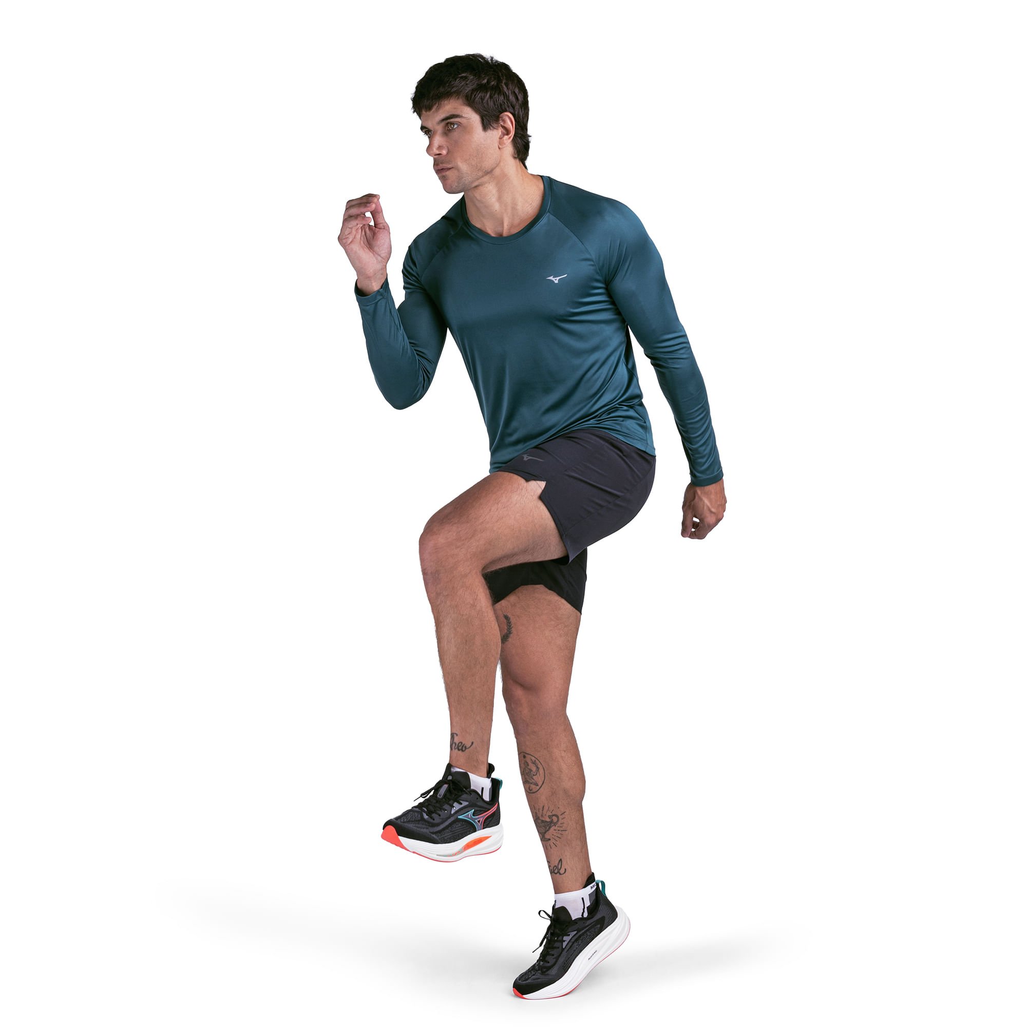 Shorts de Corrida Mizuno Performance 360 Masculino Preto 7