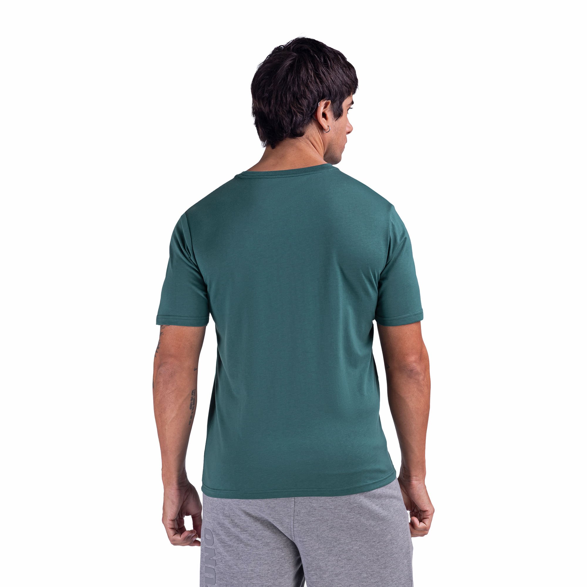 Camiseta Mizuno Basic Logo 2 Masculino Verde 3