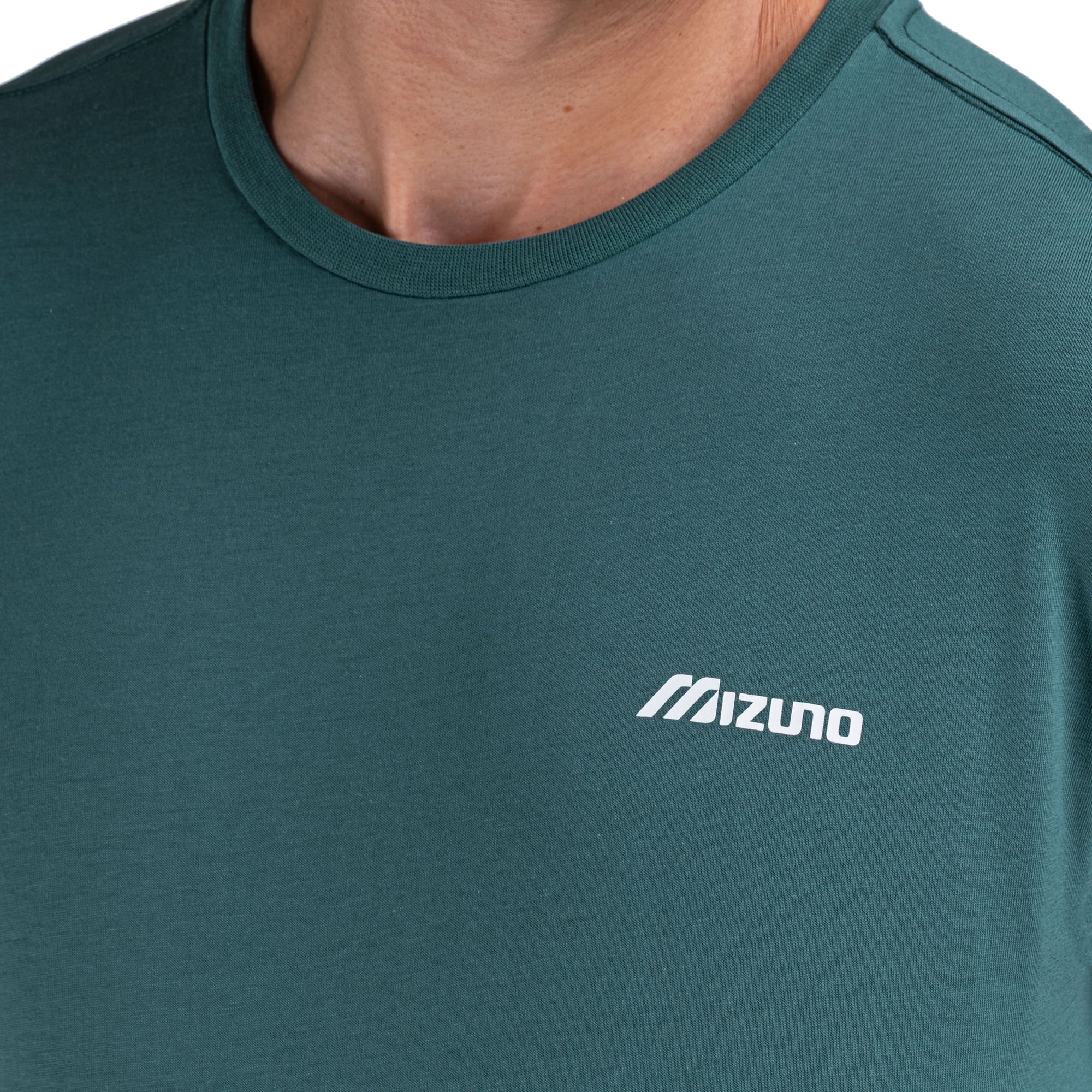 Camiseta Mizuno Basic Logo 2 Masculino Verde 5
