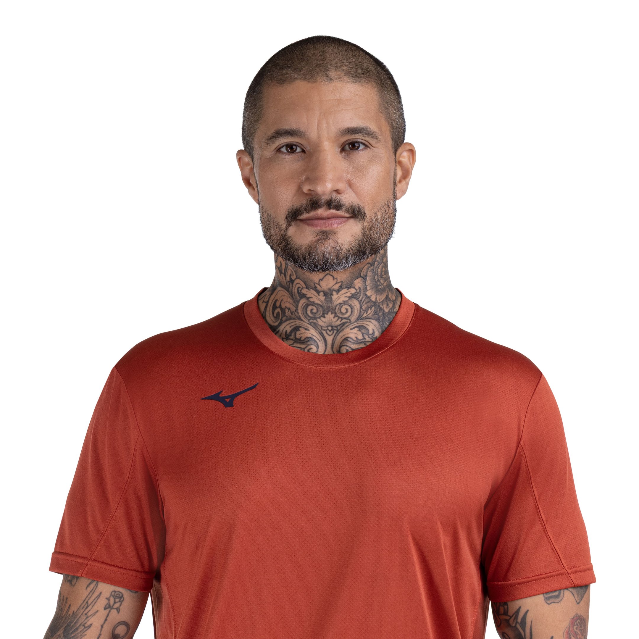 Camiseta de Treino Mizuno Prime Masculina Laranja 4