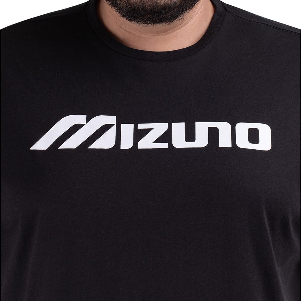 Camiseta Mizuno Big Logo Masculina Preto 4