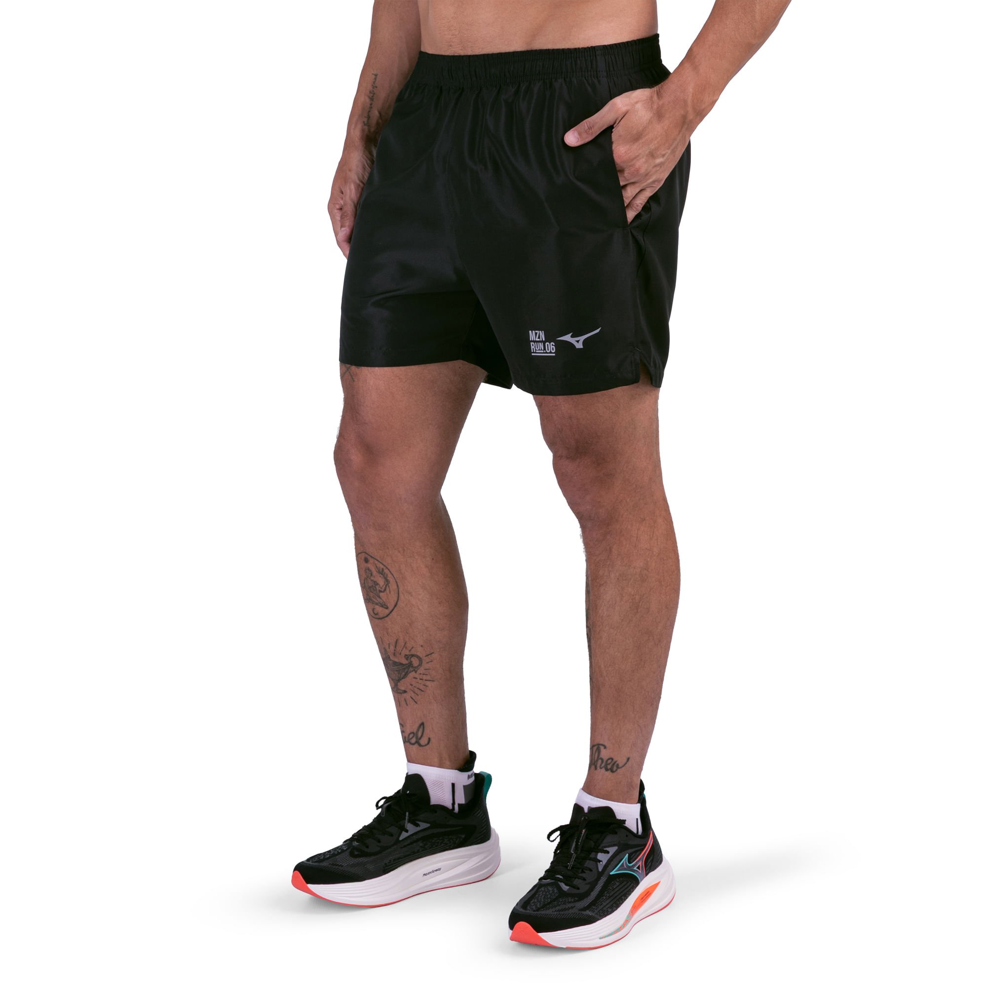Bermuda de Corrida Mizuno Run Easy 6 Masculina Preto 2