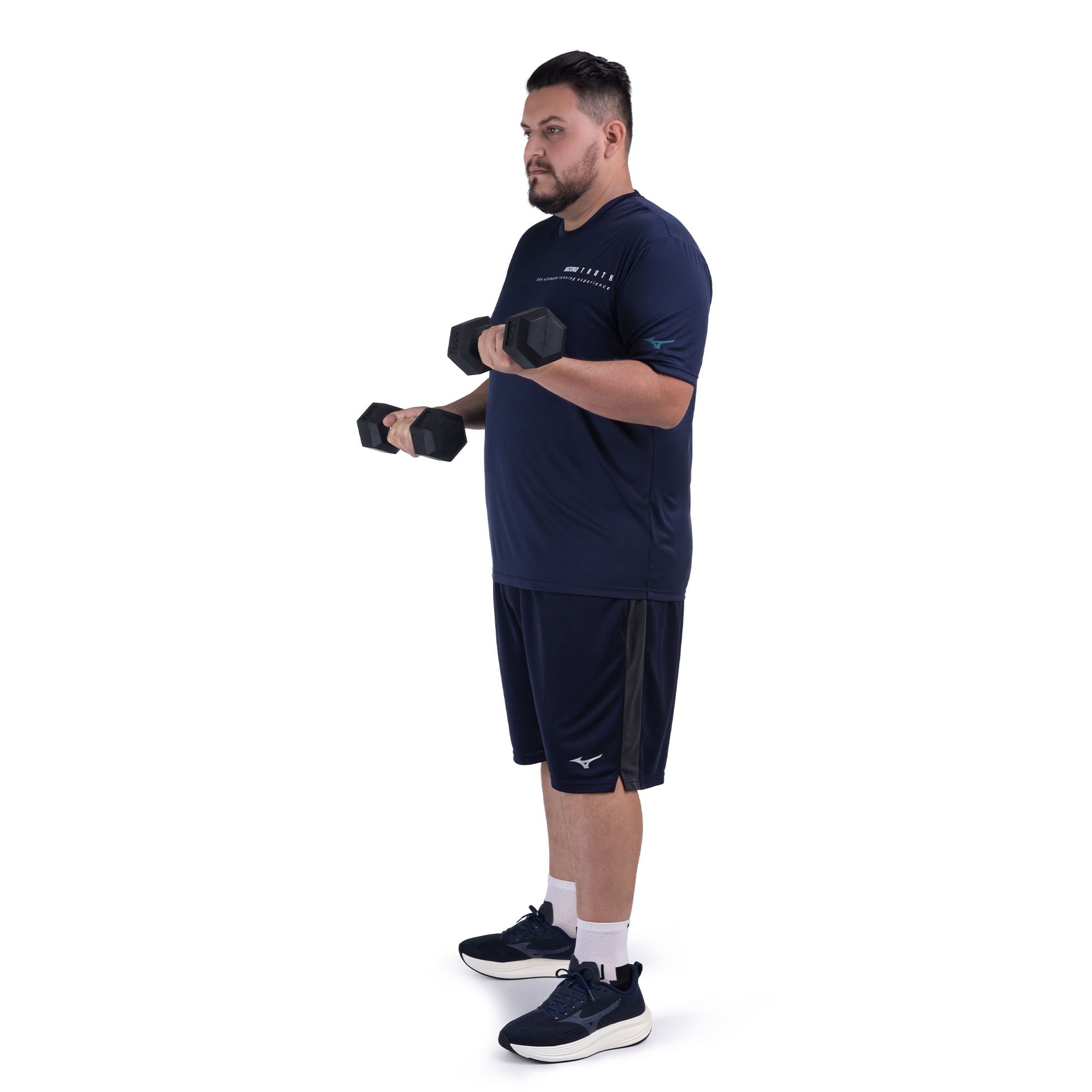 Bermuda de Treino Mizuno Root Mesh 2 Masculina Azul 6