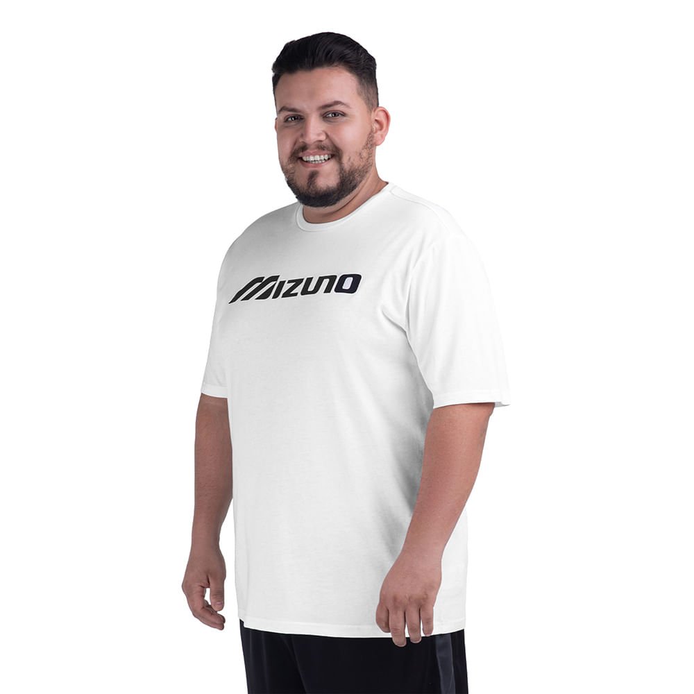 Camiseta Mizuno Big Logo Masculina Branco 2