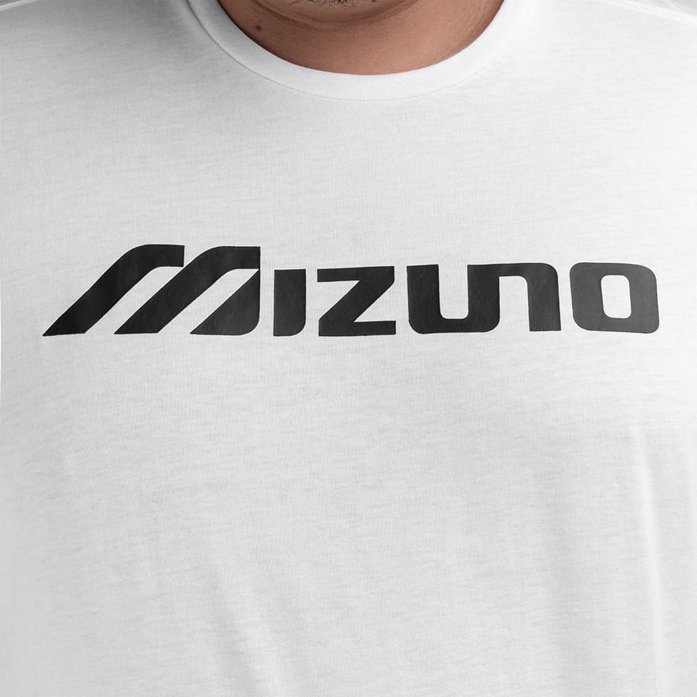 Camiseta Mizuno Big Logo Masculina Branco 4