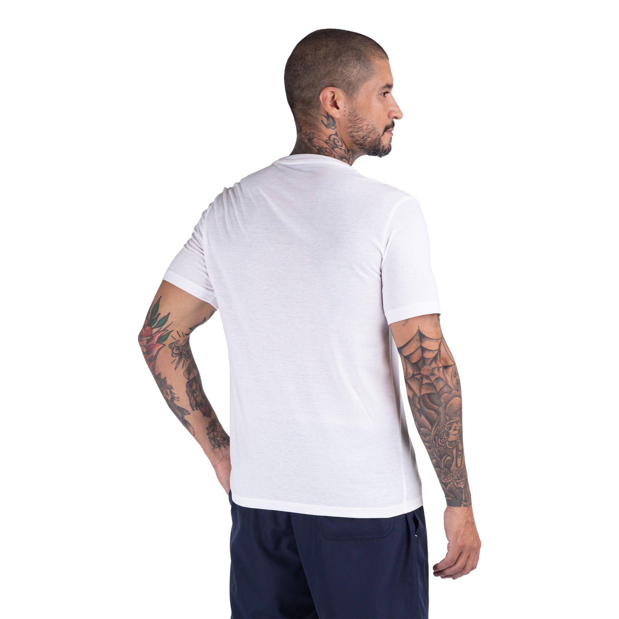 Camiseta de Treino Mizuno Lifestyle Masculina Branco 3